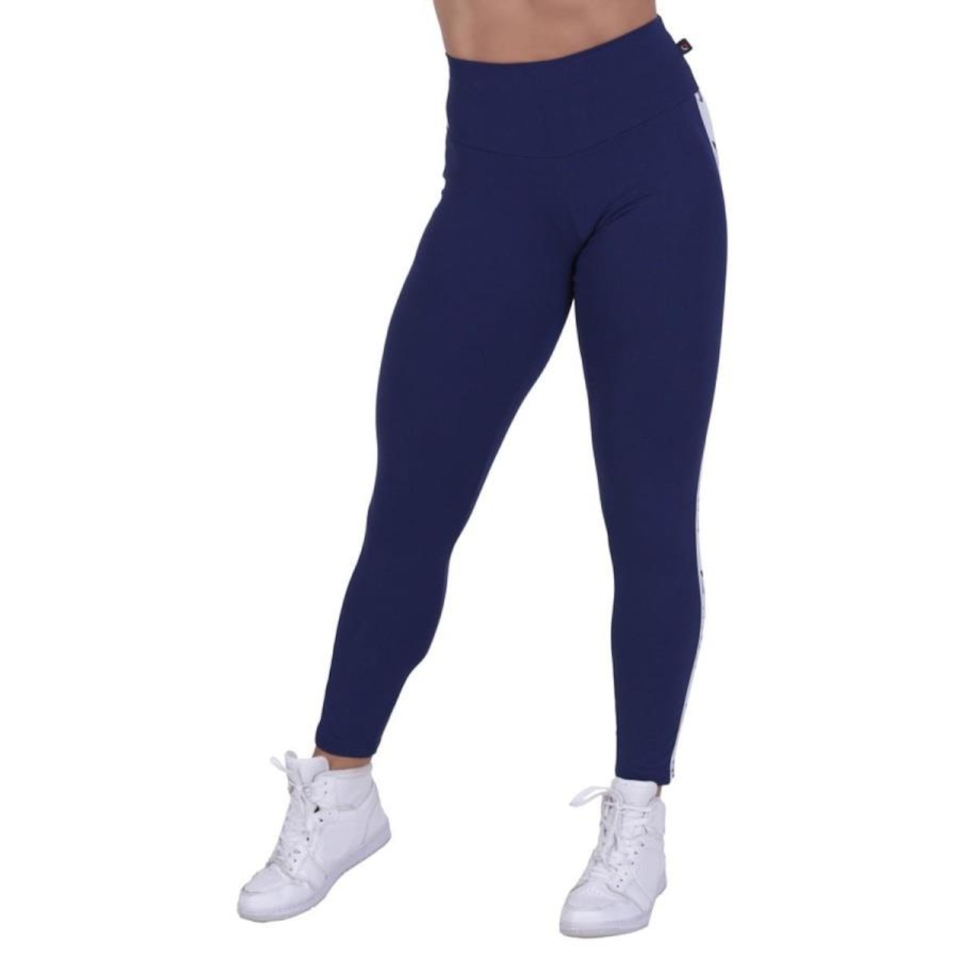 Calça Legging Orbis Fitness Supplex Poliamida Detalhe Lateral - Feminina - Foto 2