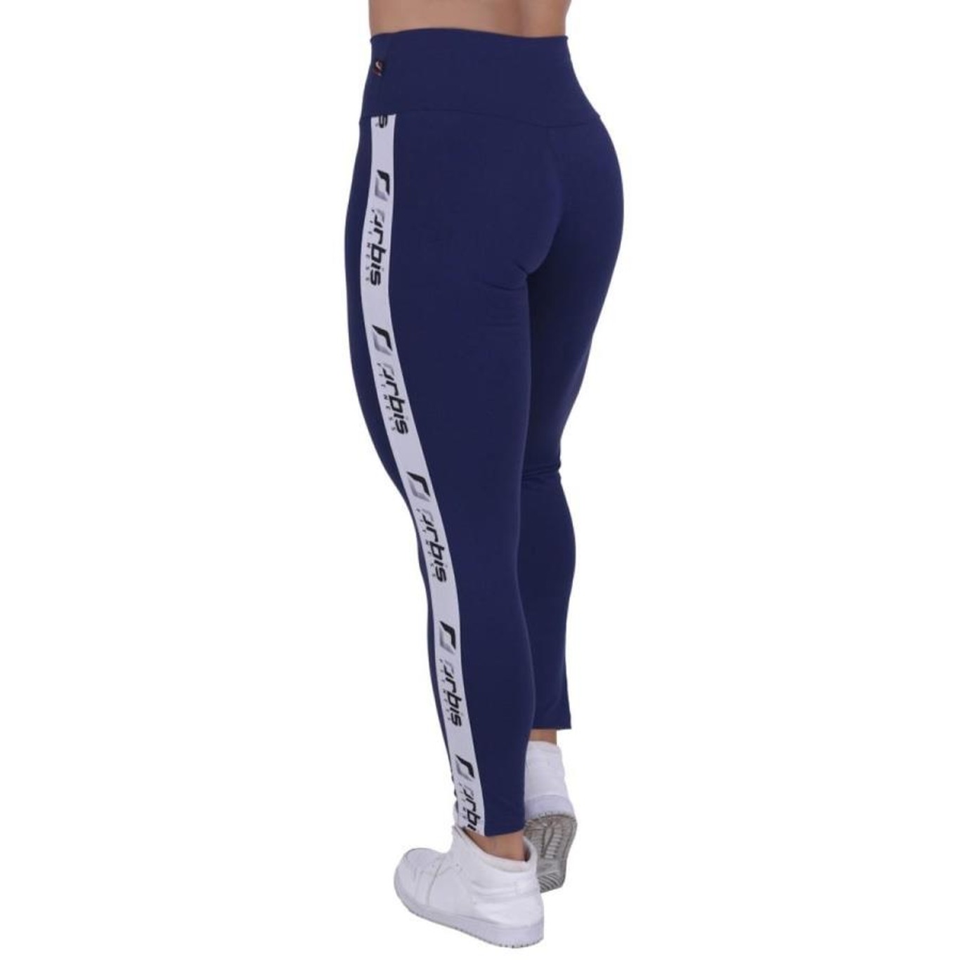 Calça Legging Orbis Fitness Supplex Poliamida Detalhe Lateral - Feminina - Foto 4