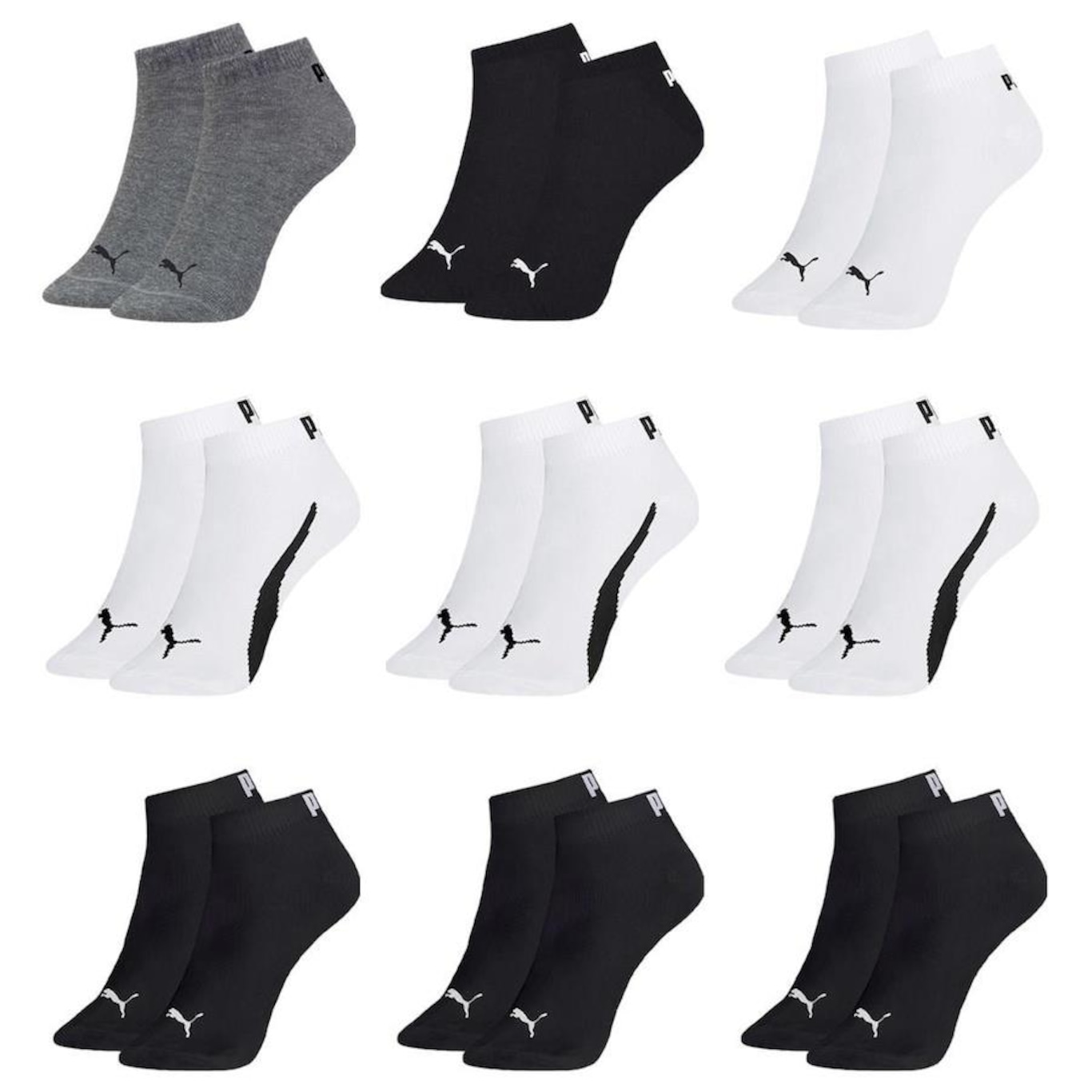 Kit Meia Puma Sapatilha Esportiva - 9 Pares - Masculina - Foto 1