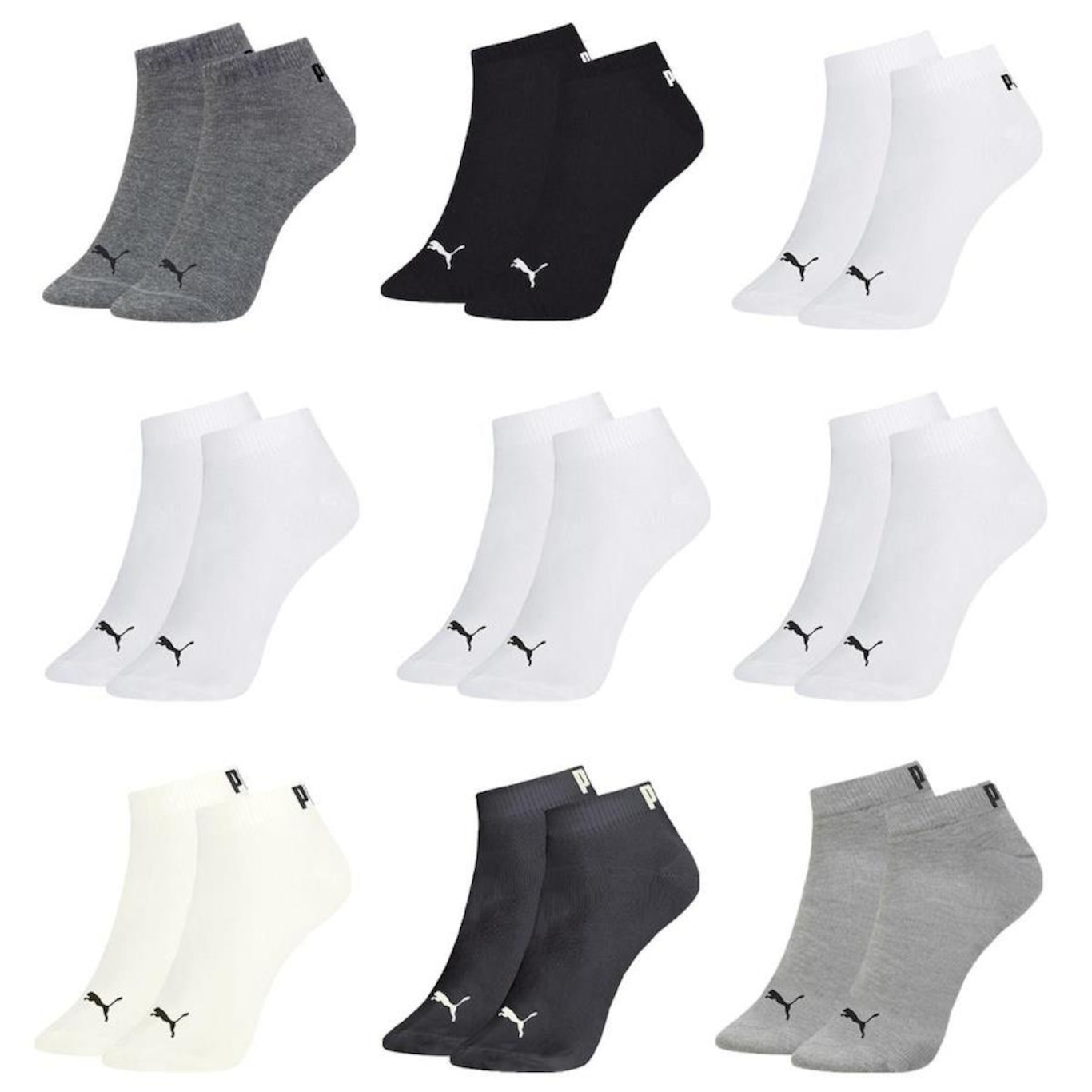 Kit Meia Puma Sapatilha Esportiva - 9 Pares - Masculina - Foto 1