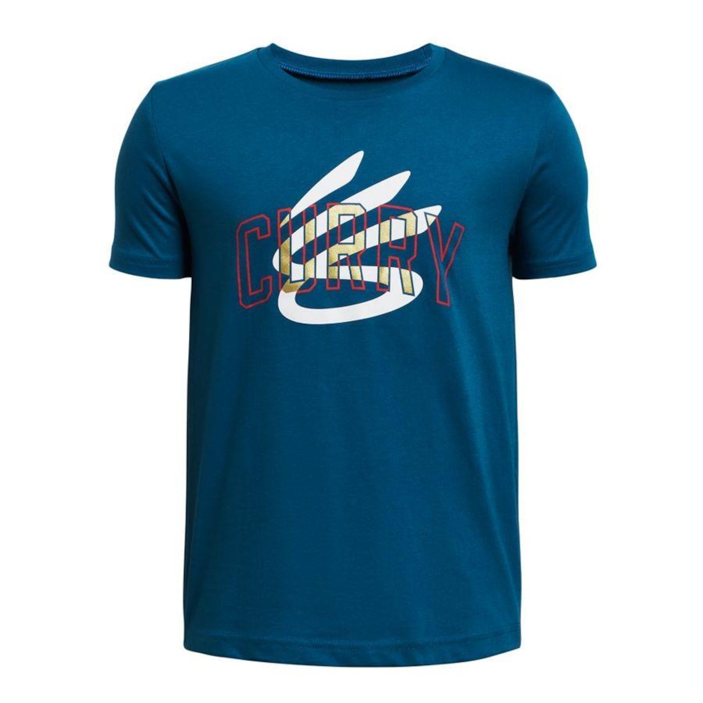 Camiseta Under Armour Curry Logo - Infantil - Foto 1