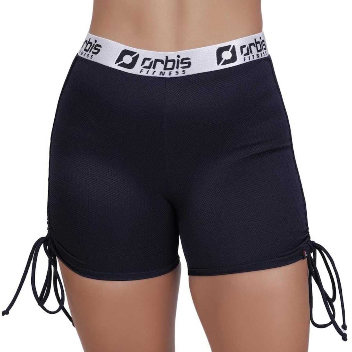 Shorts Orbis Fitness Cintura Alta Regulagem Lateral - Feminino - Foto 3