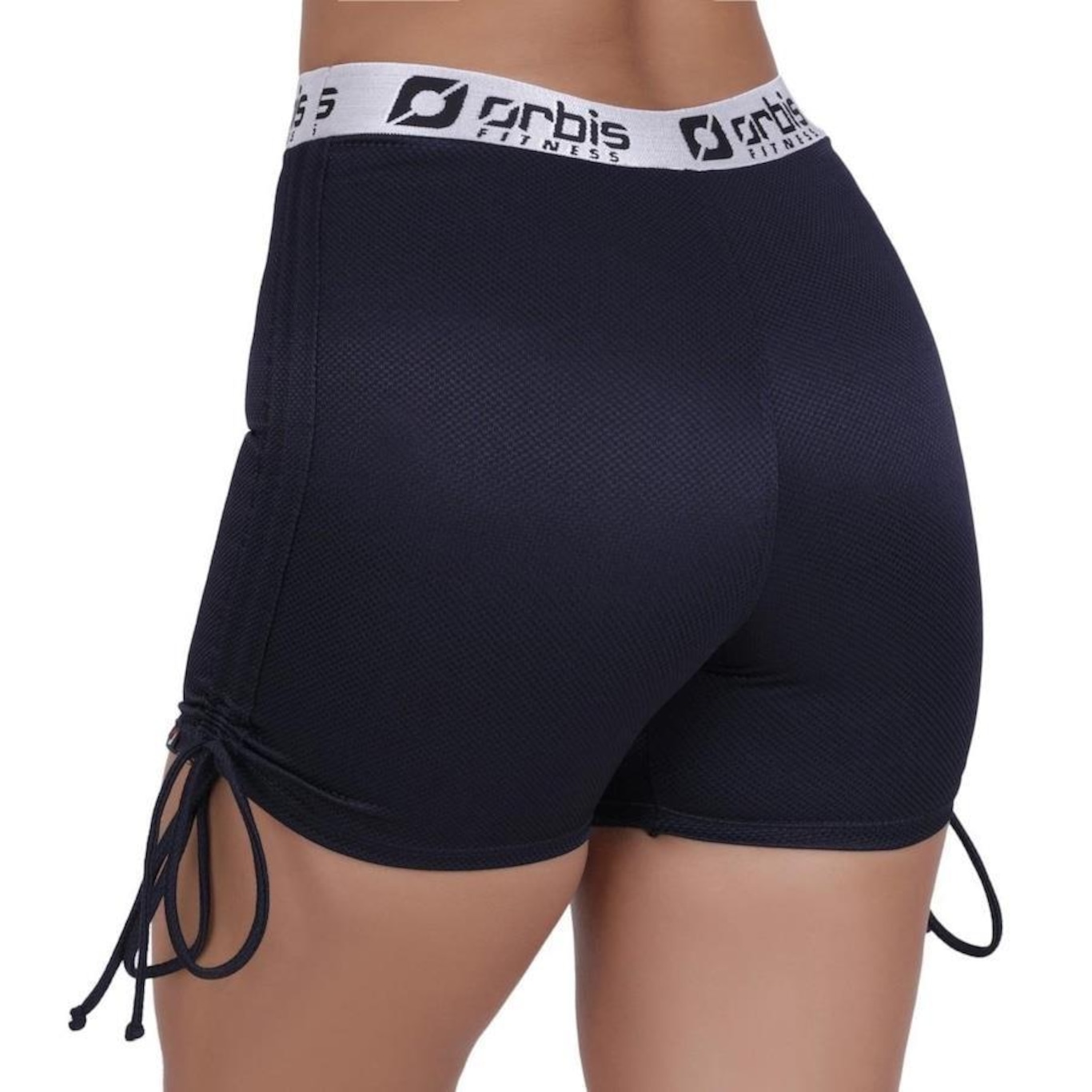 Shorts Orbis Fitness Cintura Alta Regulagem Lateral - Feminino - Foto 4