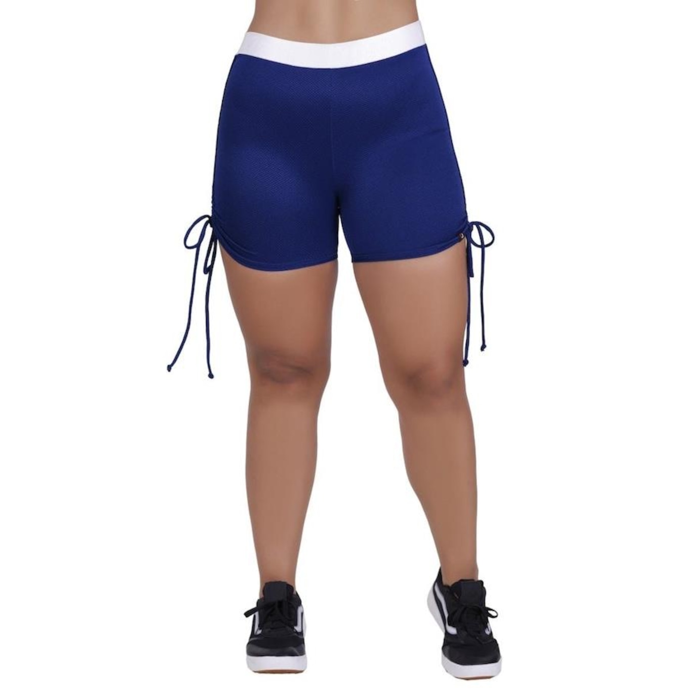 Shorts Orbis Fitness Cintura Alta Regulagem Lateral - Feminino - Foto 2