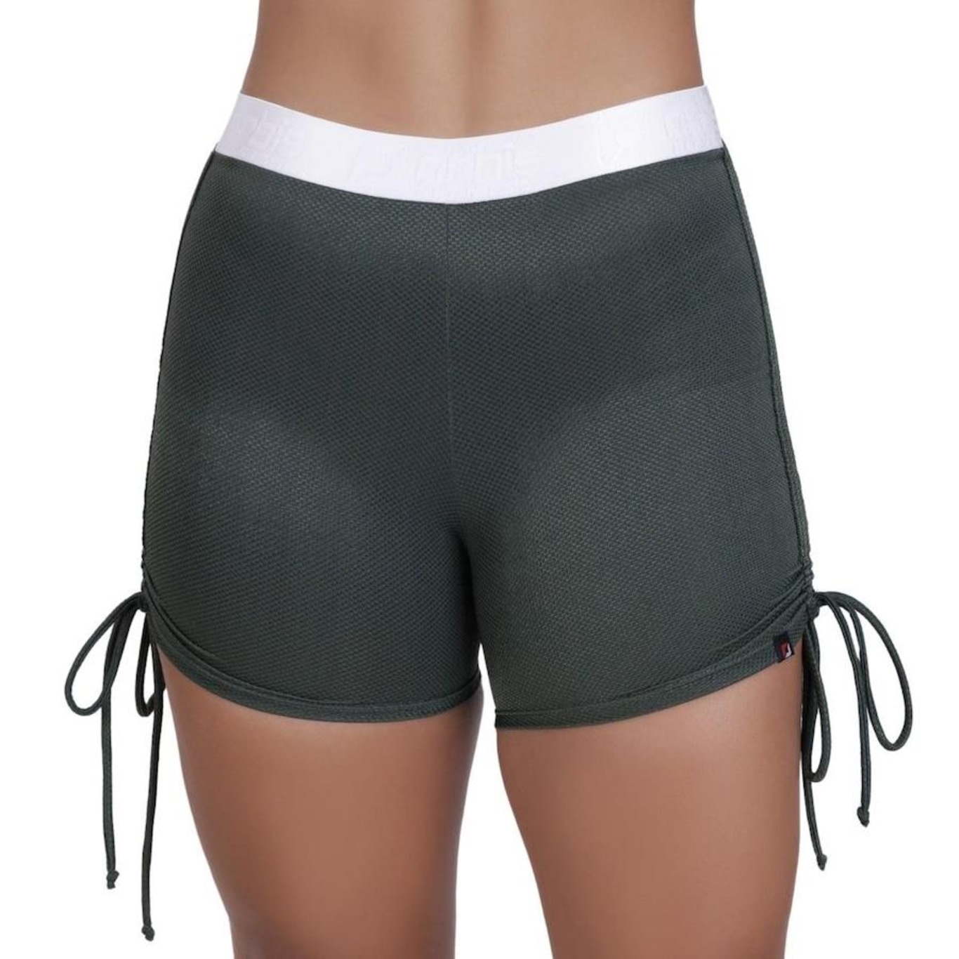 Shorts Orbis Fitness Cintura Alta Regulagem Lateral - Feminino - Foto 2