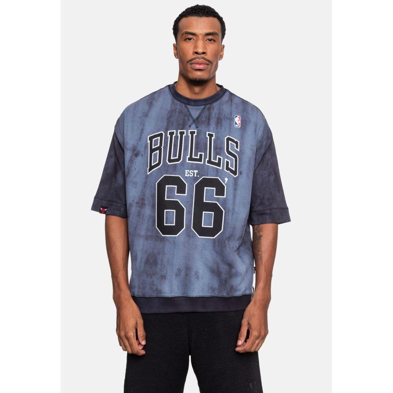 Camiseta Nba Oversized Moletinho Chicago Bulls - Masculina - Foto 1