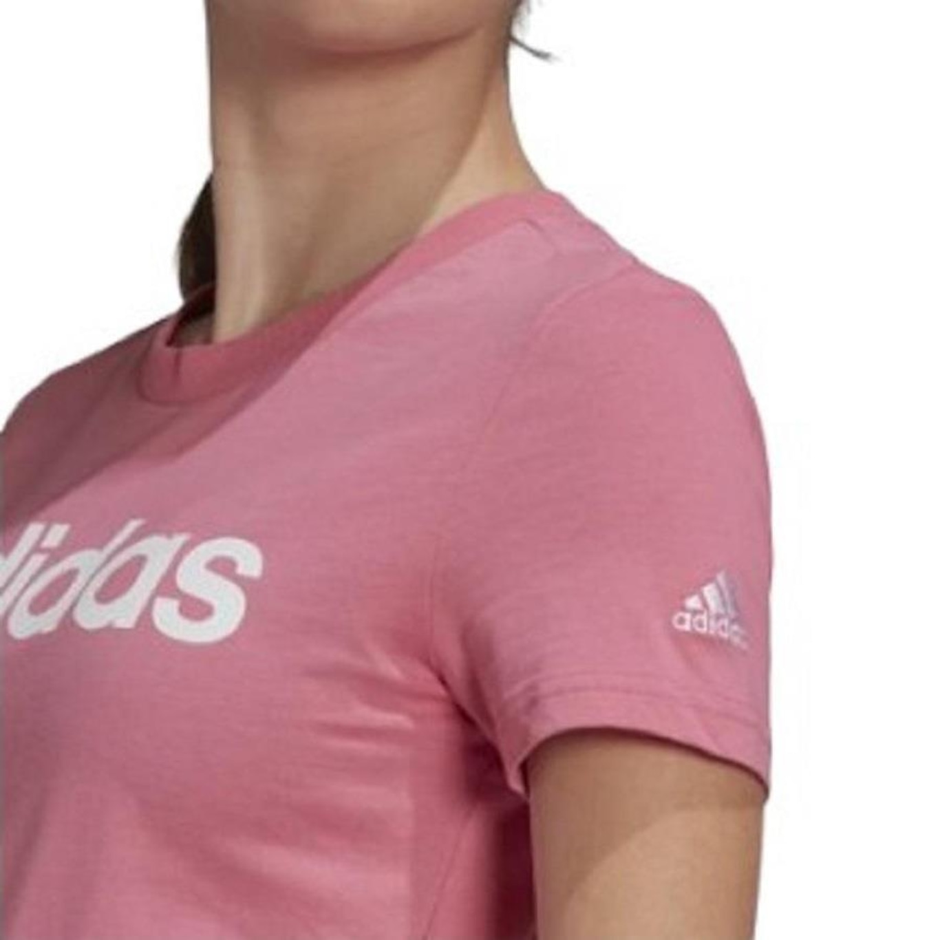 Camiseta Adidas W Lin T - Feminina - Foto 4