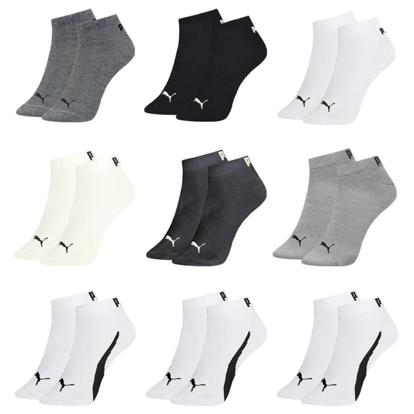 Kit Meia Puma Sapatilha Esportiva - 9 Pares - Masculina - Foto 1