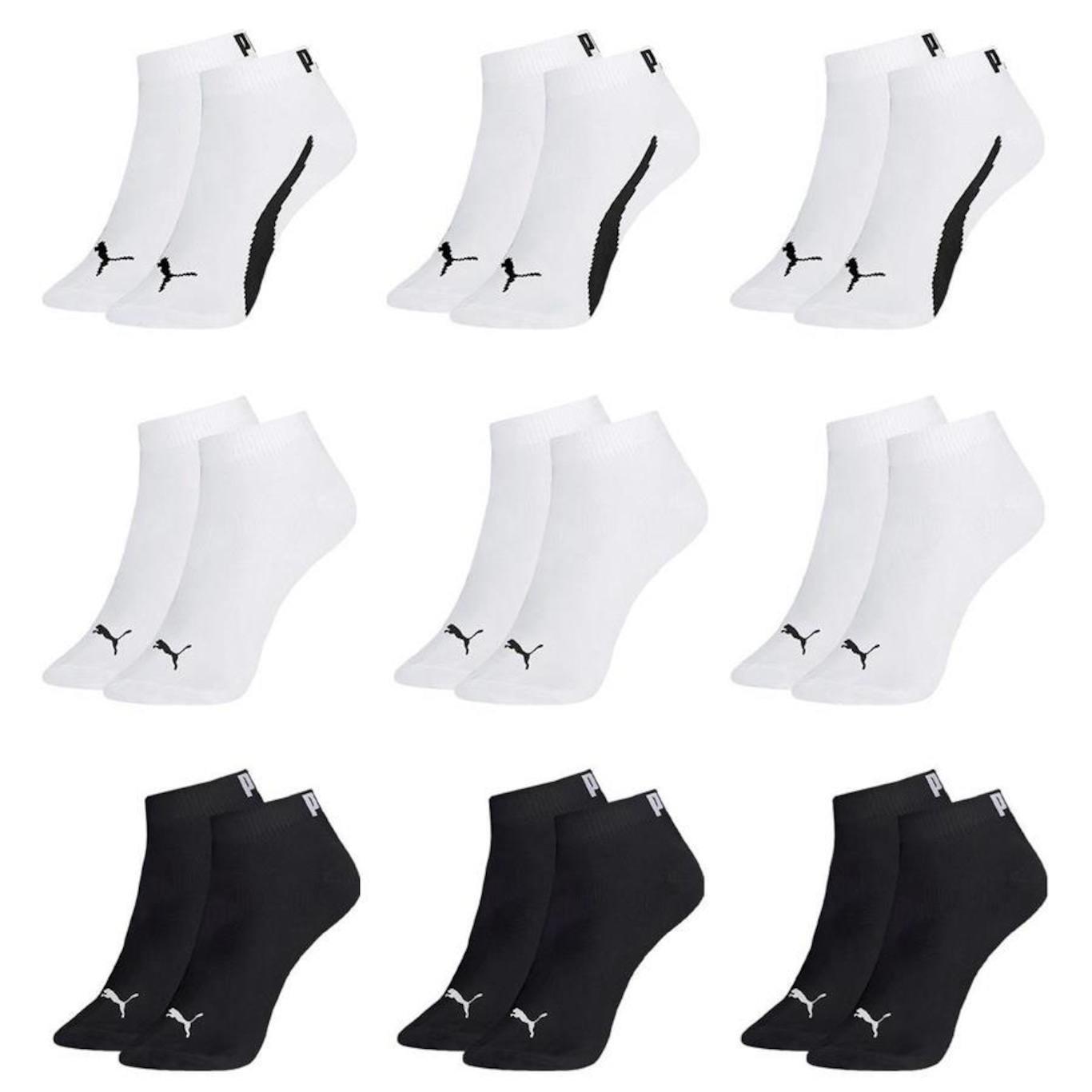 Kit Meia Puma Sapatilha Esportiva - 9 Pares - Masculina - Foto 1