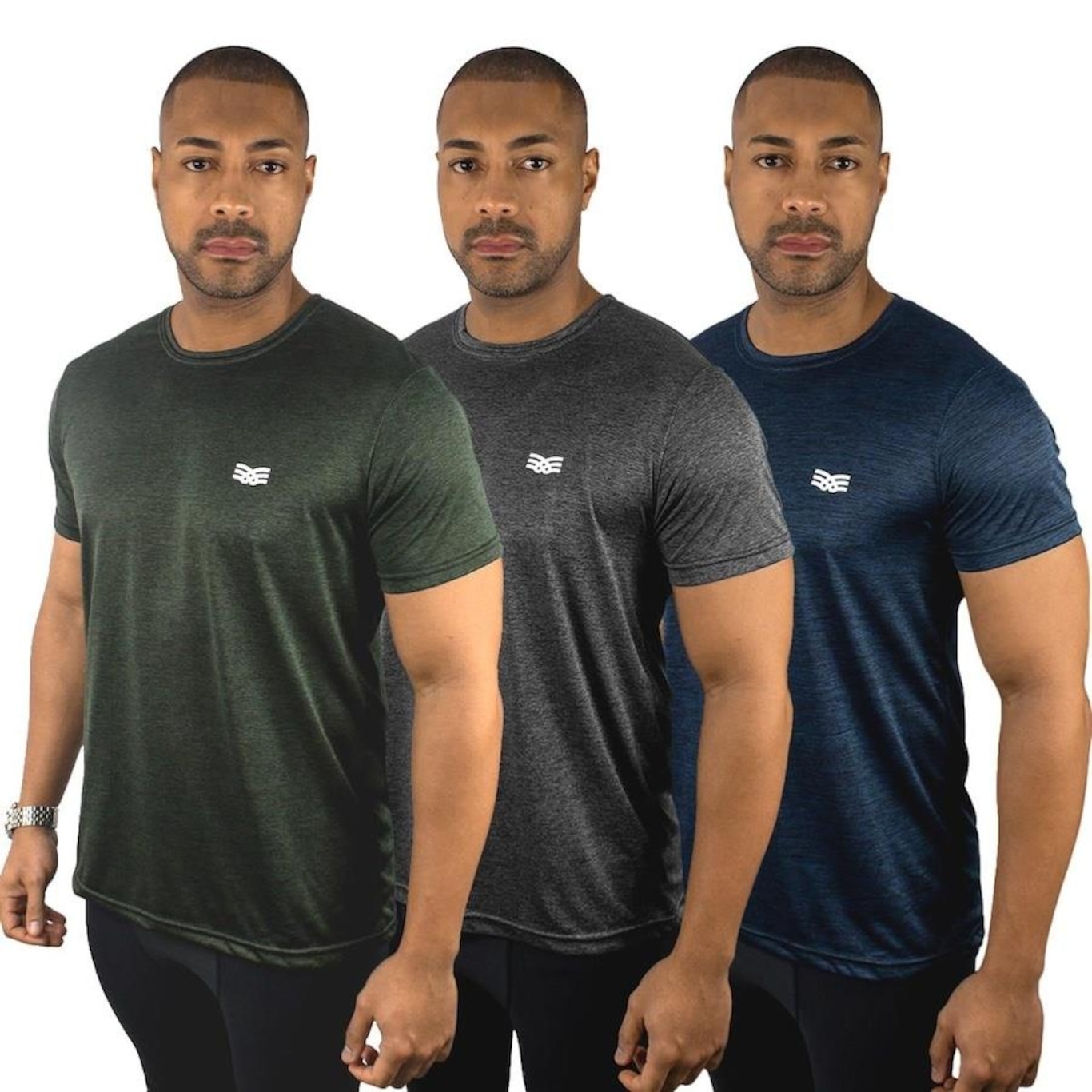 Camiseta Color Sports Dry Mescla - 3 Unidades - Masculino - Foto 3