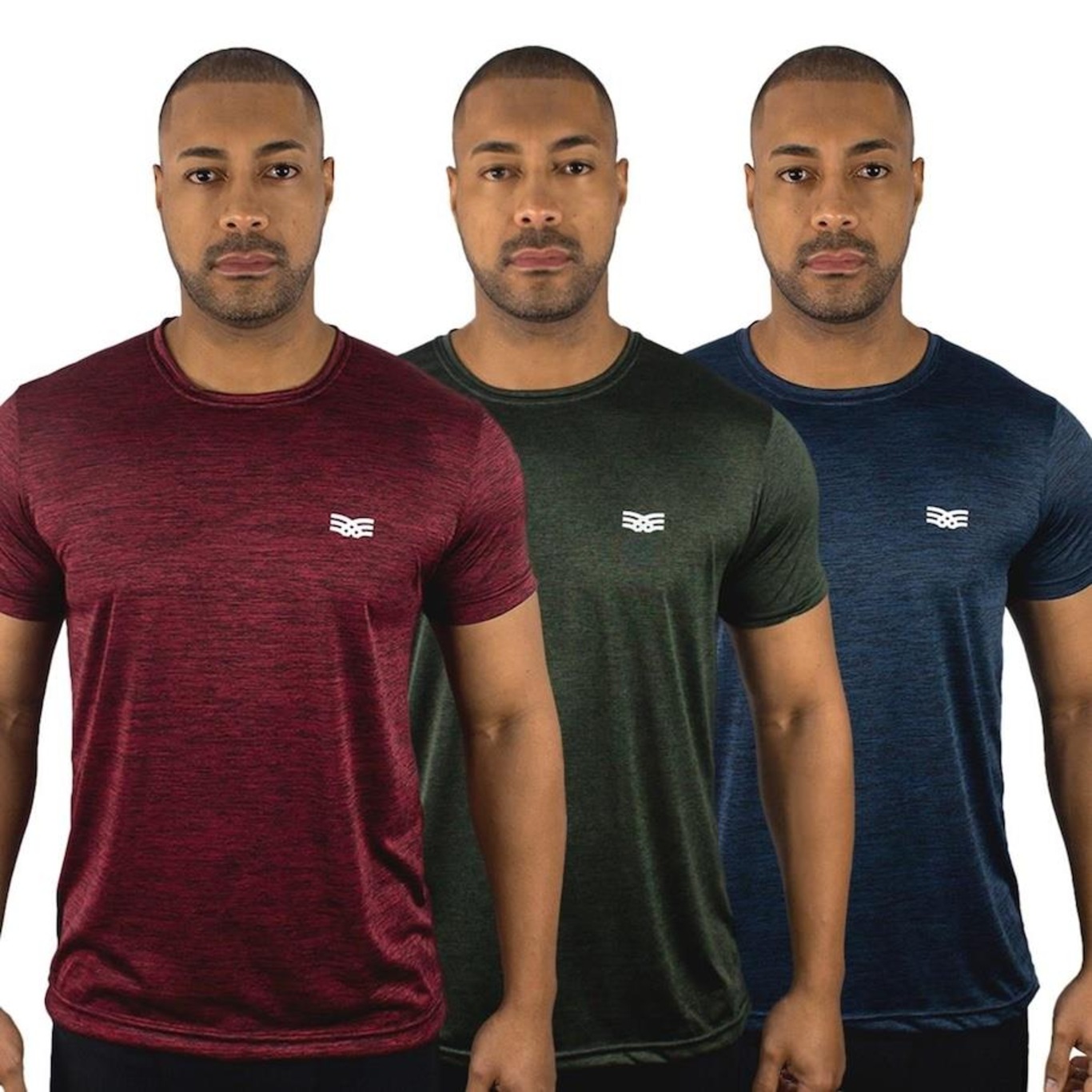 Camiseta Color Sports Dry Mescla - 3 Unidades - Masculino - Foto 1