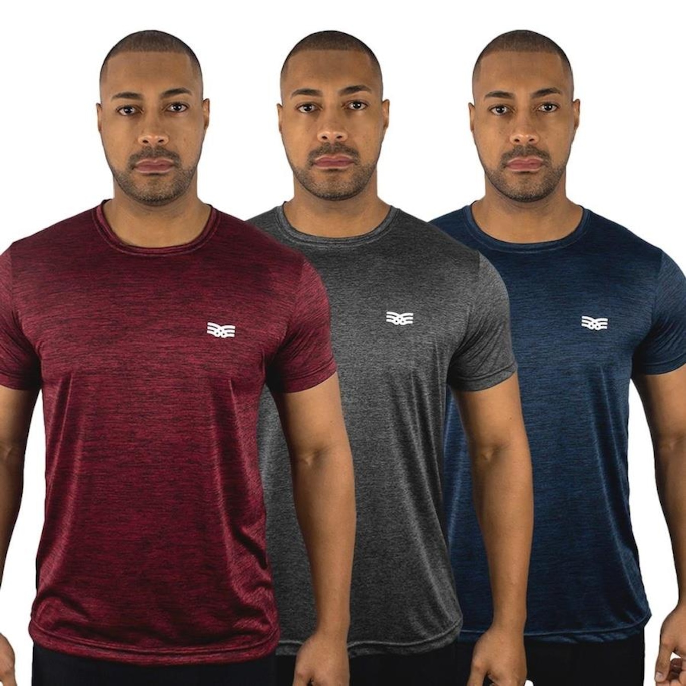 Camiseta Color Sports Dry Mescla - 3 Unidades - Masculino - Foto 1