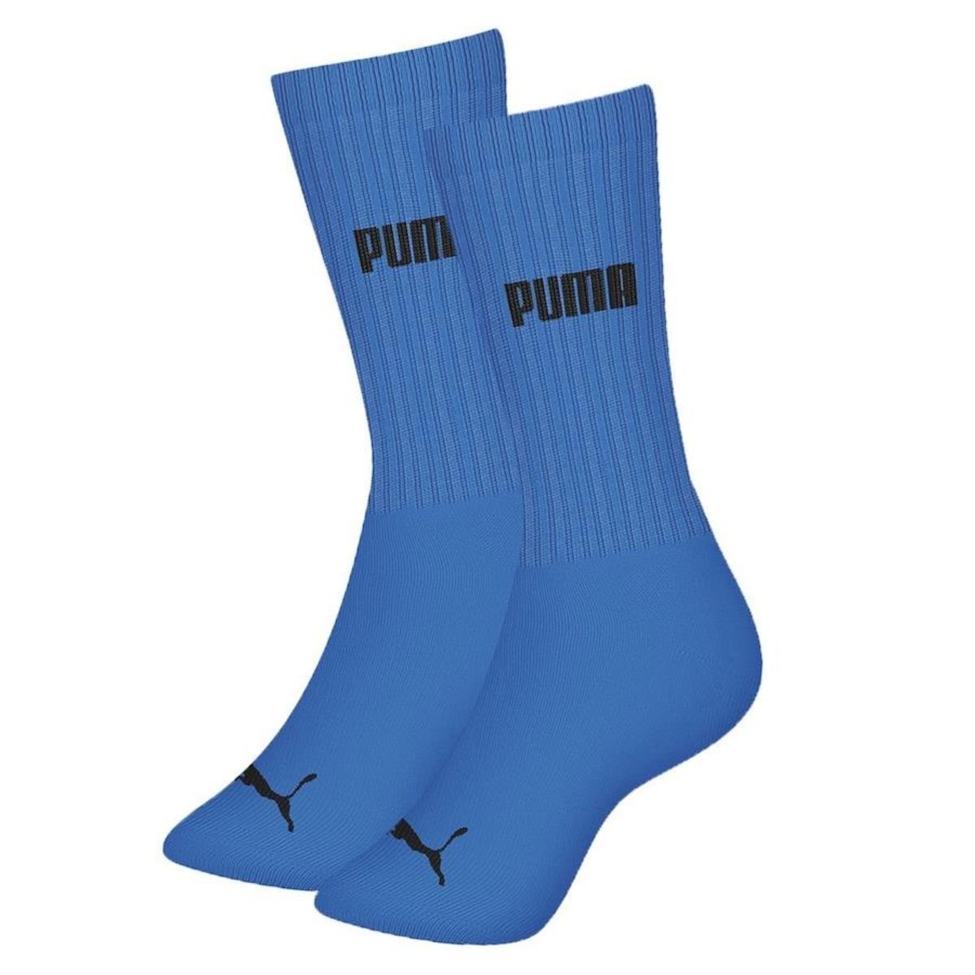 Meia Cano Longo Puma Esportiva - 3 Pares - Masculina - Foto 2