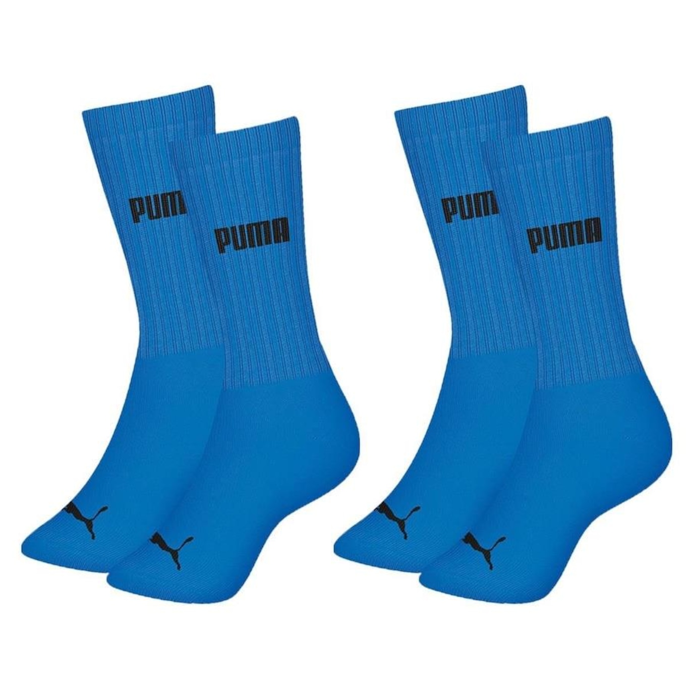 Meia Cano Longo Puma Esportiva - 2 Pares - Masculina - Foto 1