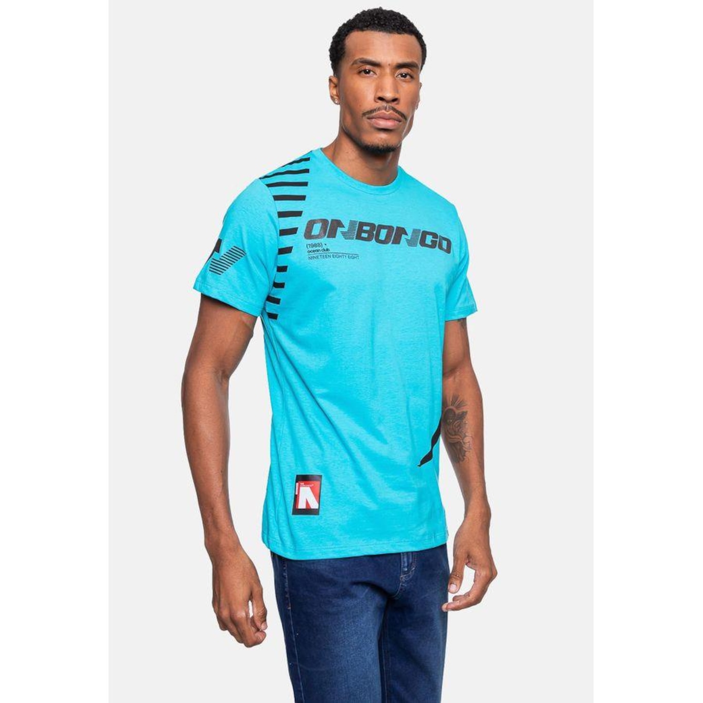 Camiseta Onbongo Ocean - Masculina - Foto 4