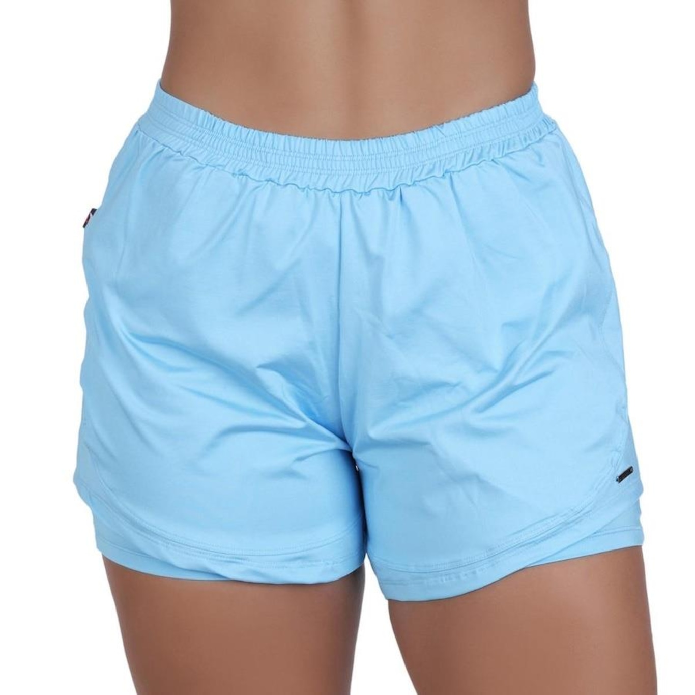 Shorts Orbis Fitness Feminino com Short Interno - Foto 2