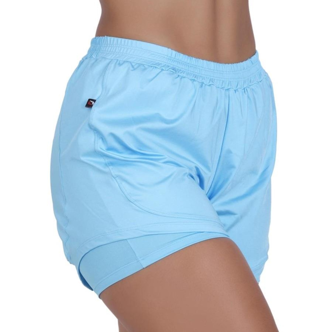 Shorts Orbis Fitness Feminino com Short Interno - Foto 3