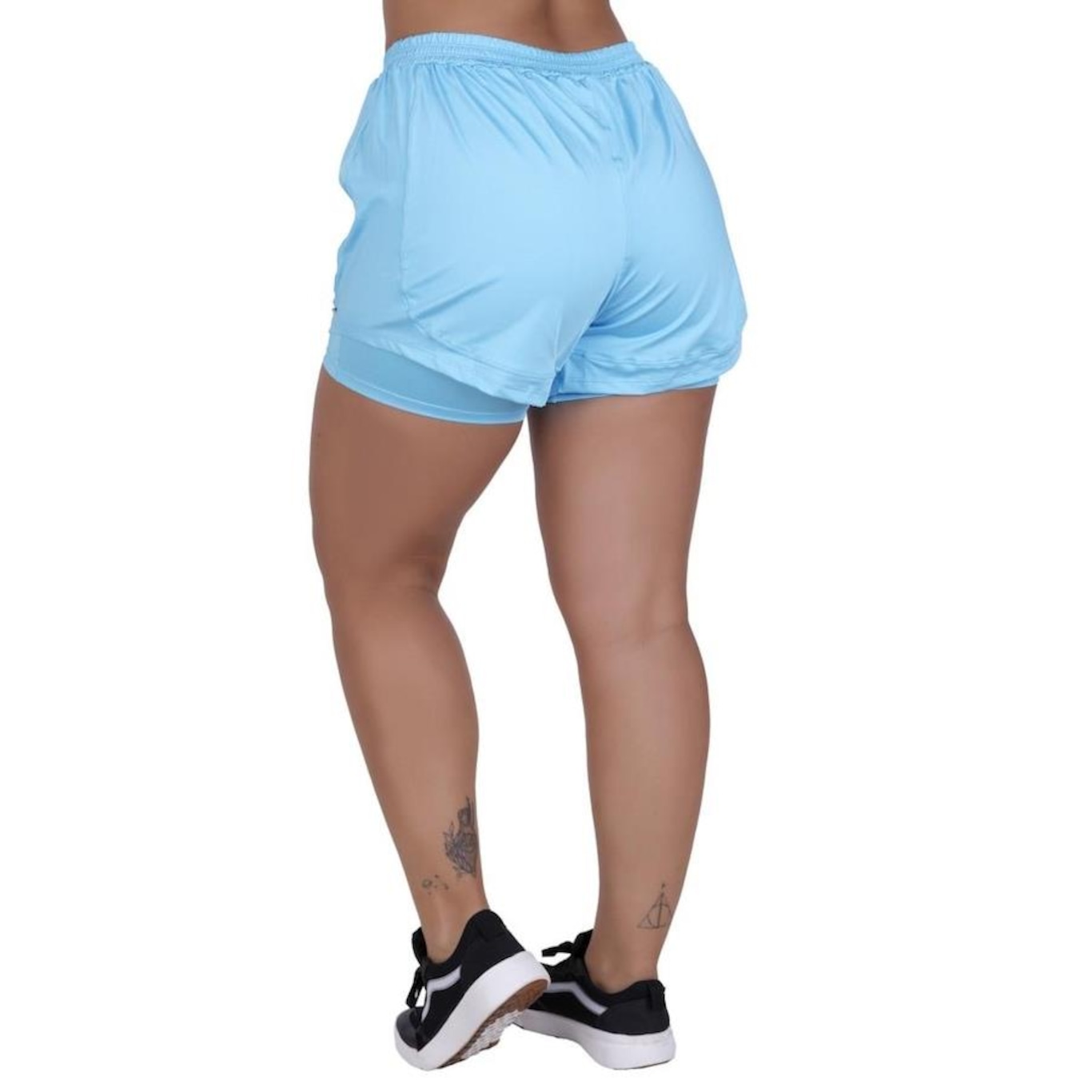 Shorts Orbis Fitness Feminino com Short Interno - Foto 4