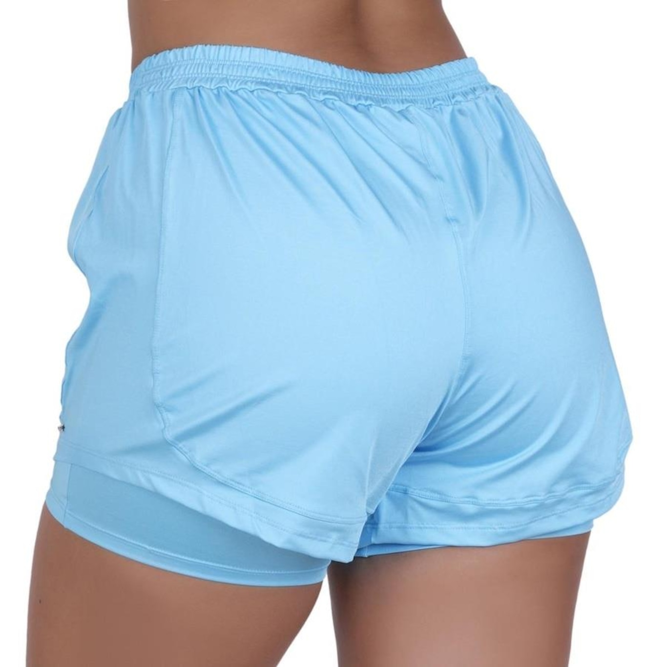 Shorts Orbis Fitness Feminino com Short Interno - Foto 5