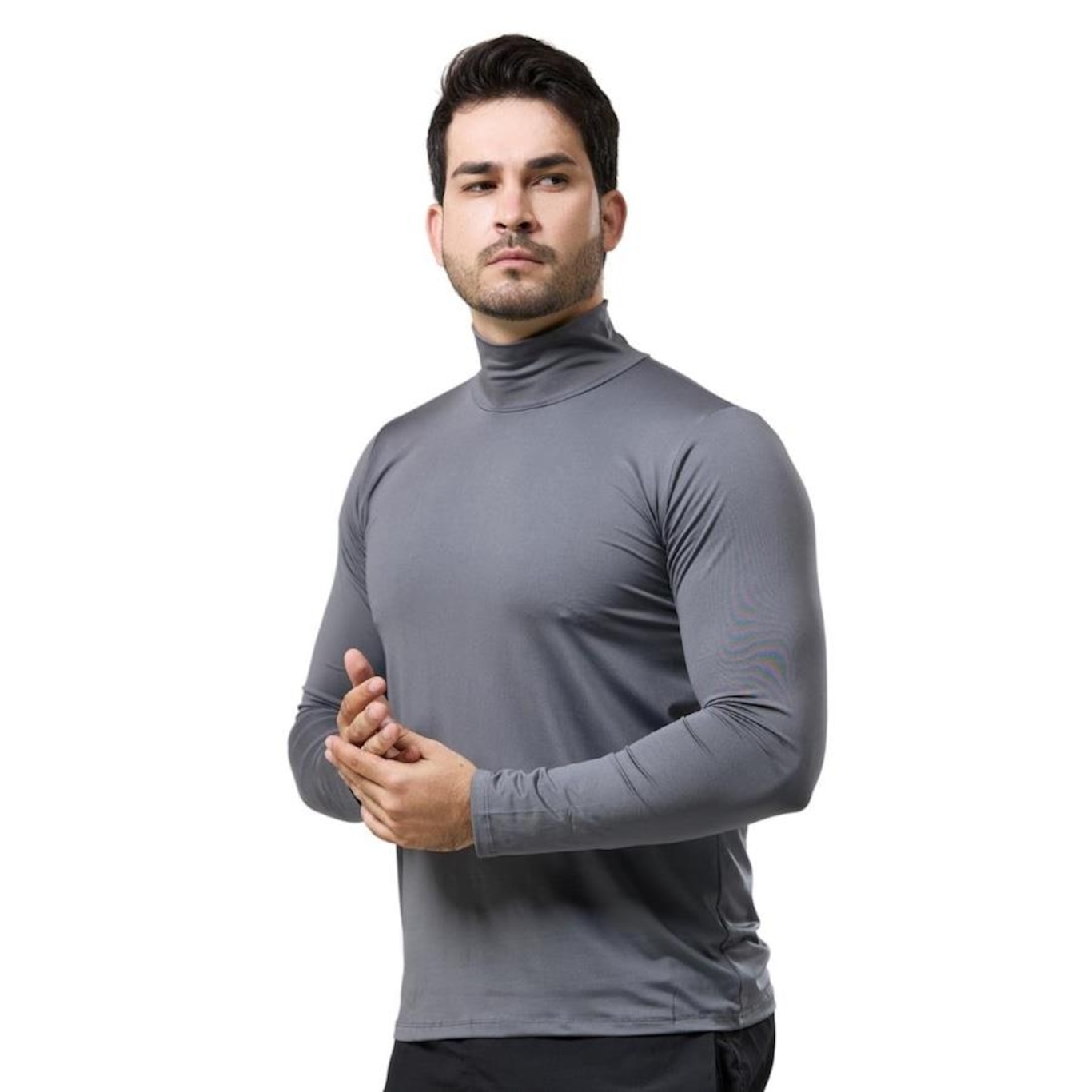 Camisa Térmica Performance Wear Gola Alta Proteção Uv - Masculina - Foto 1