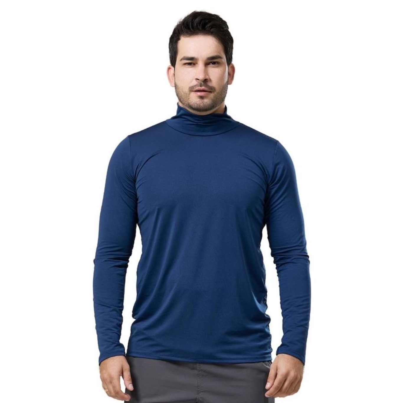 Camisa Térmica Performance Wear Gola Alta Proteção Uv - Masculina - Foto 1