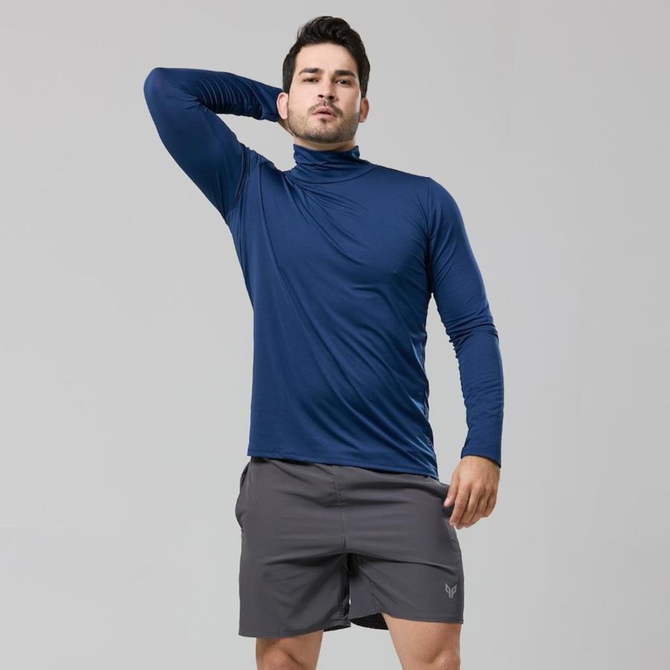 Camisa Térmica Performance Wear Gola Alta Proteção Uv - Masculina - Foto 2