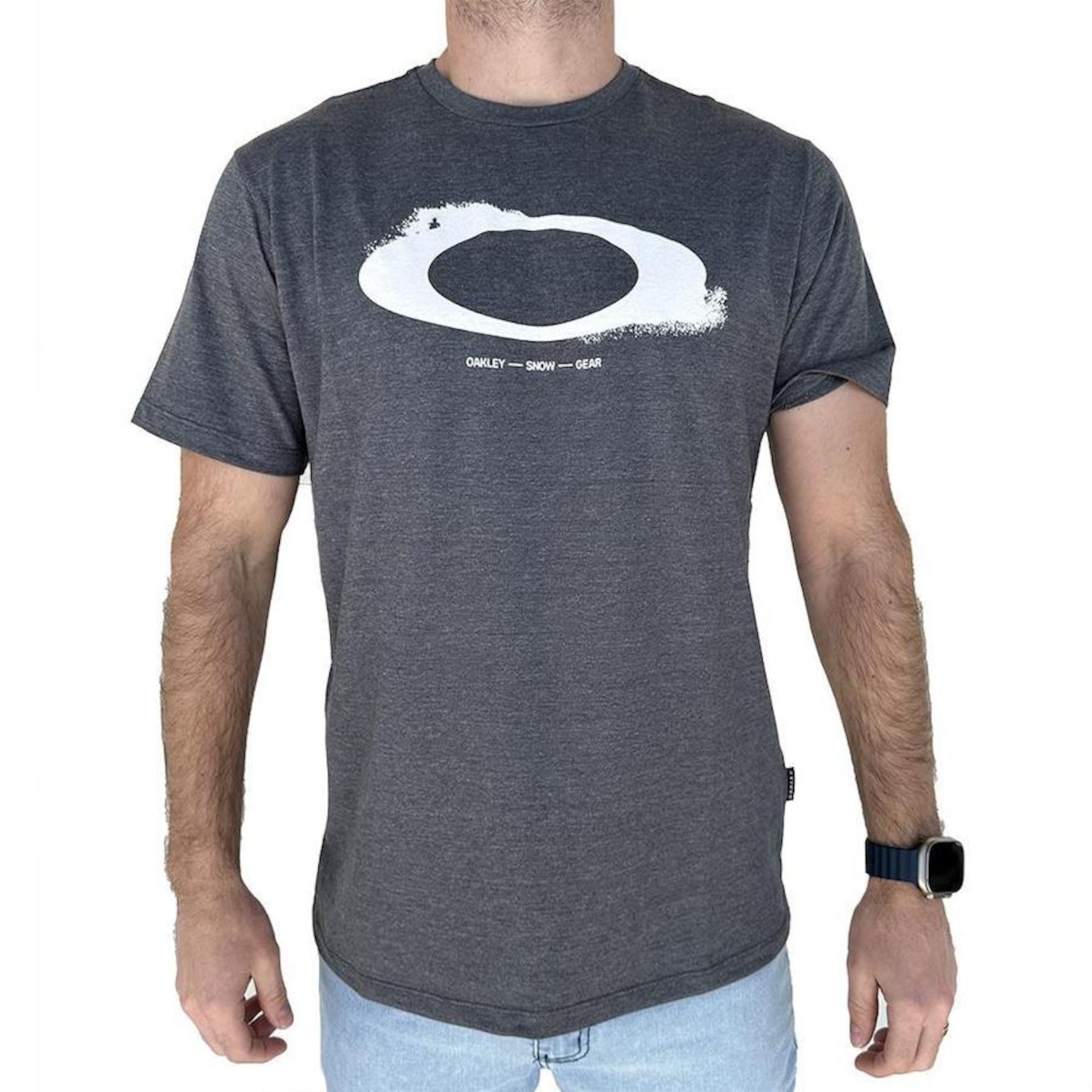 Camiseta Oakley Snow Gear Ellipse - Masculina - Foto 1