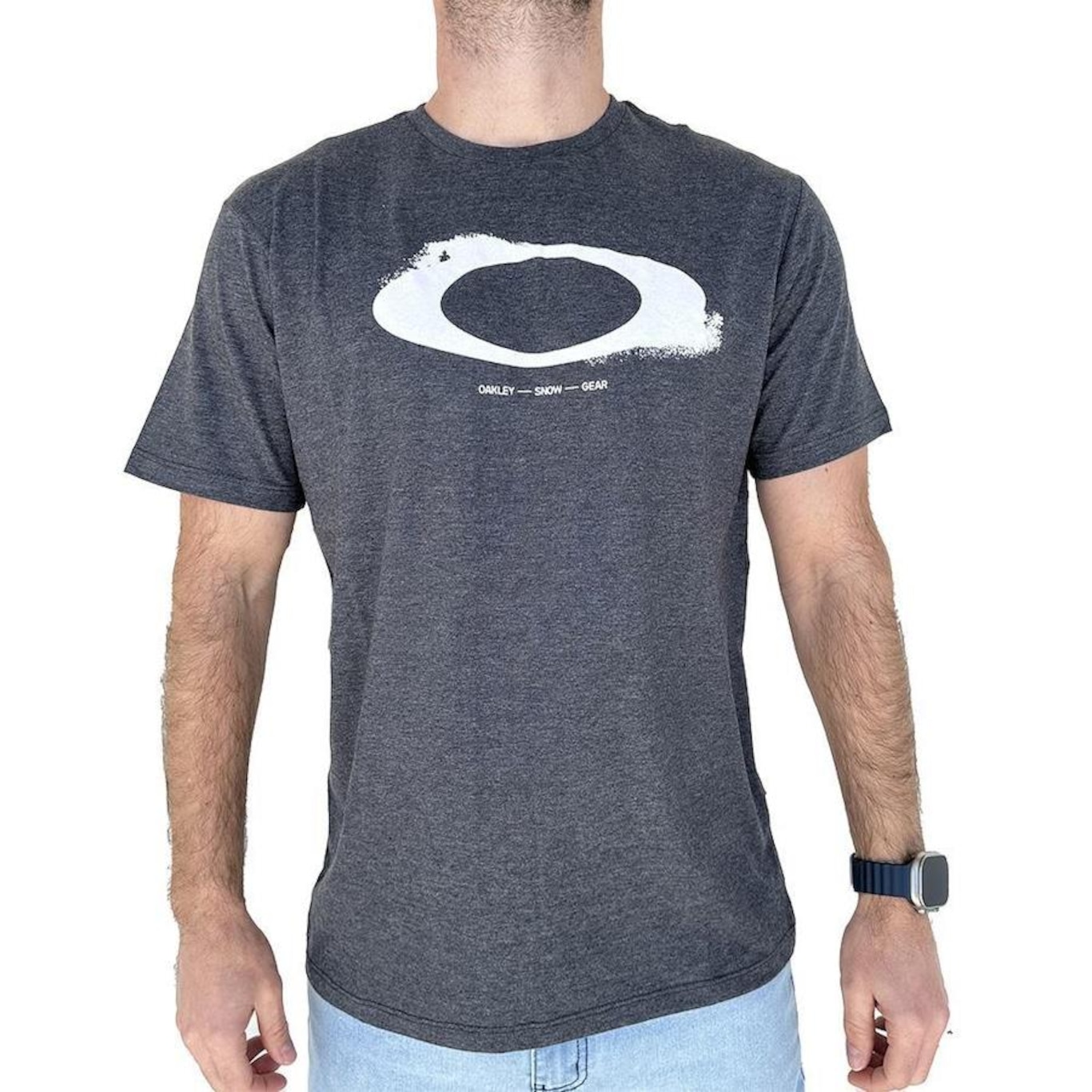 Camiseta Oakley Snow Gear Ellipse - Masculina - Foto 1