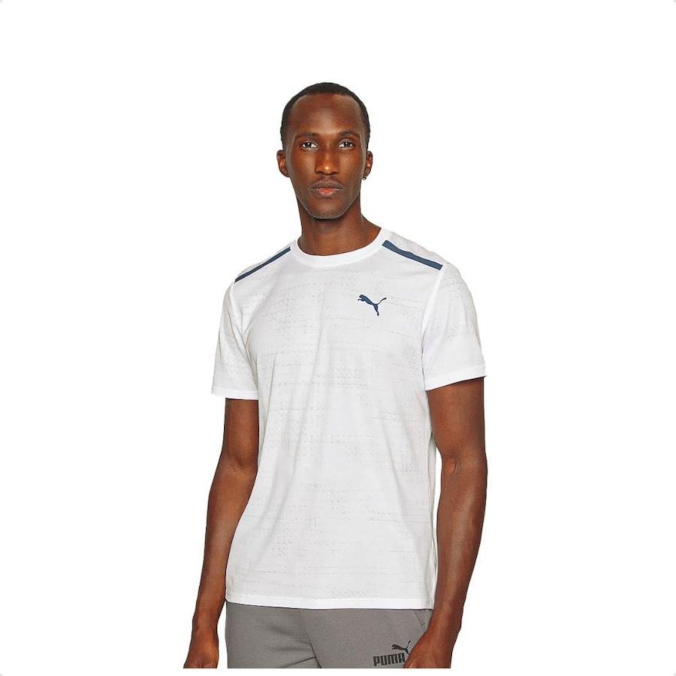 Camiseta Puma Jacquard Ss Tee - Masculina - Foto 1