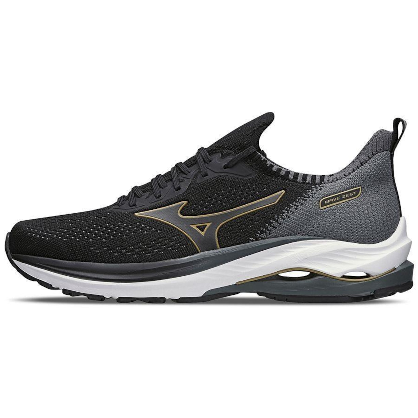 Tênis Mizuno Wave Zest + 3 Pares de Meia Cano Médio - Masculino - Foto 2