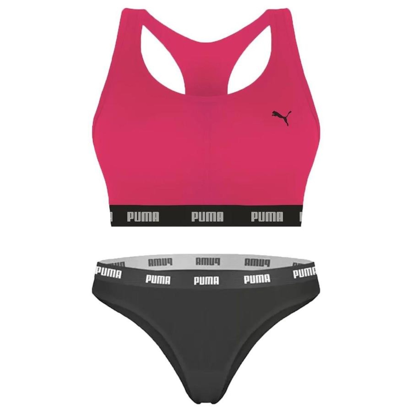 Top Puma Nadador + Calcinha Biquíni - Feminino - Foto 1