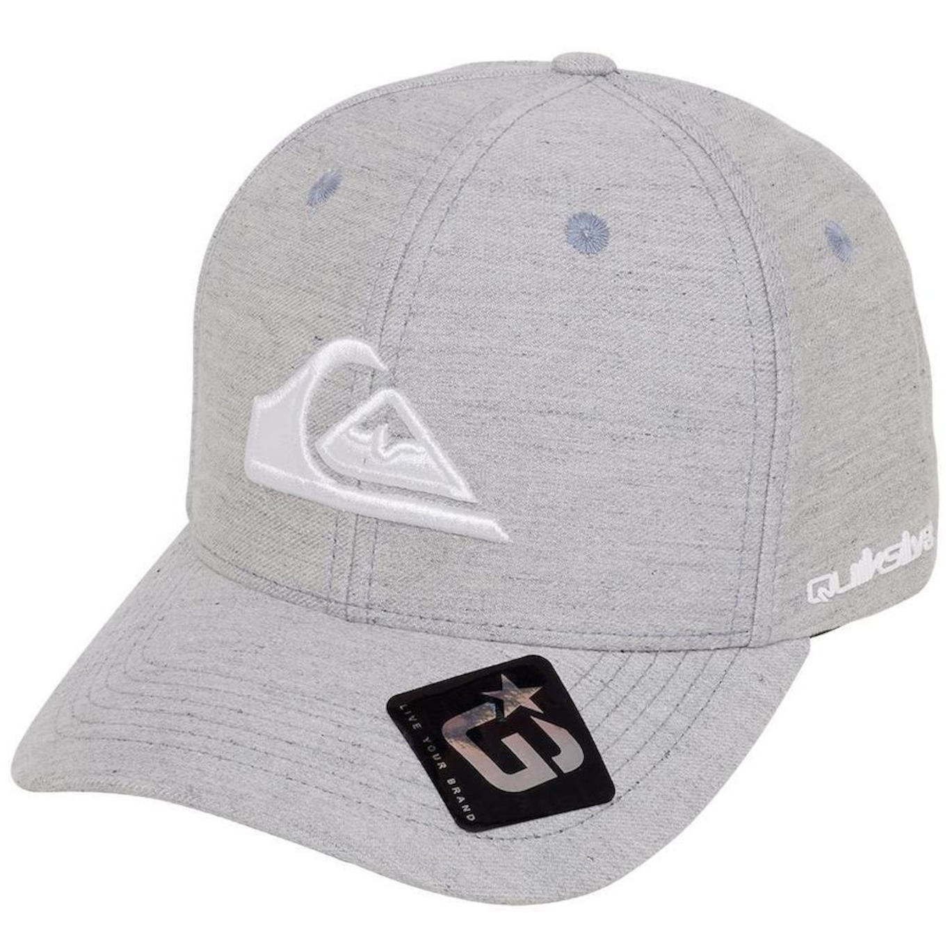 Boné Aba Curva Quiksilver Decades Heather - Snapback - Adulto - Foto 1