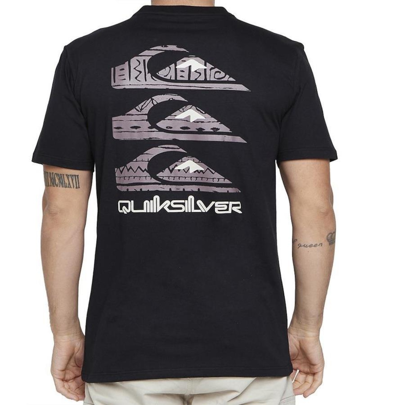 Camiseta Quiksilver Vertical Logos - Masculina - Foto 2