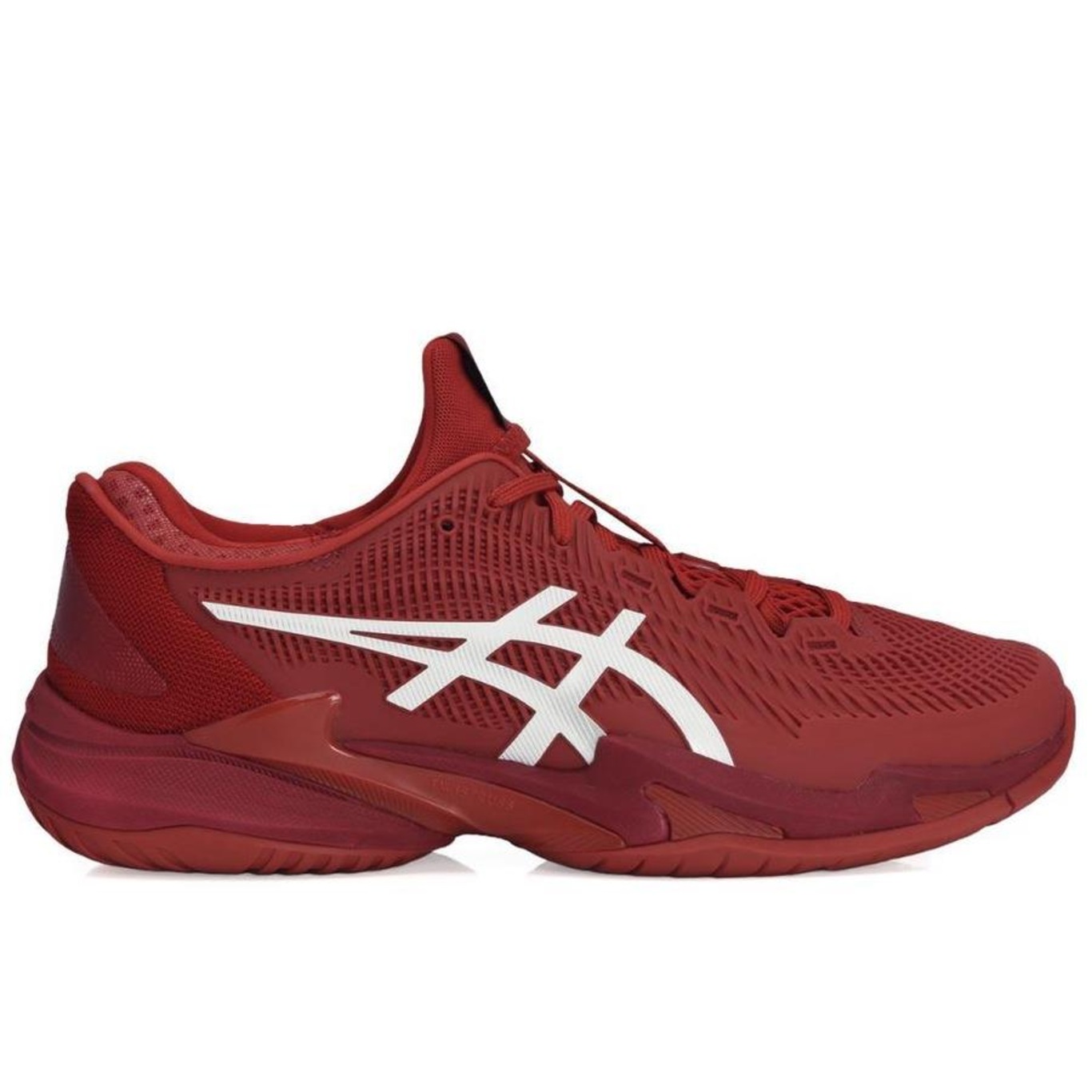 Tênis Asics Court Ff 3 Novak All Court Vermelho e Branco - Foto 1