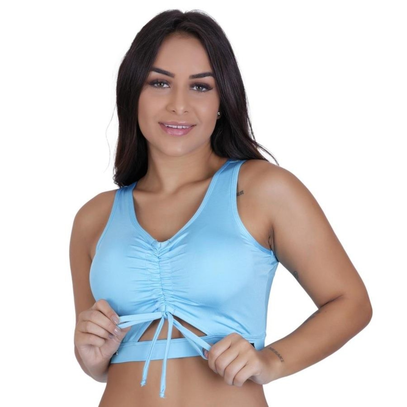 Top Orbis Fitness Academia Sustentação Decote Bojo - Feminino - Foto 1