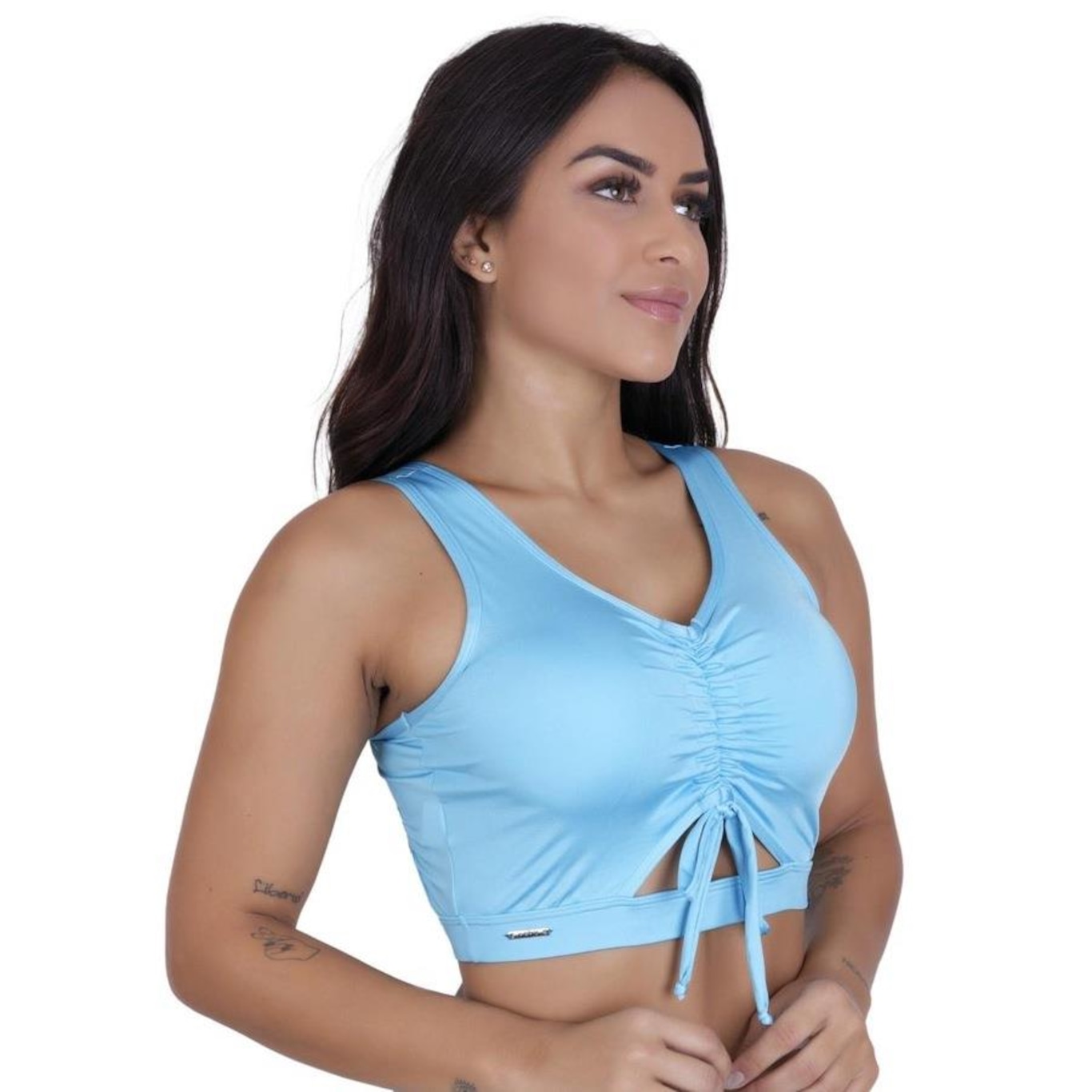 Top Orbis Fitness Academia Sustentação Decote Bojo - Feminino - Foto 2