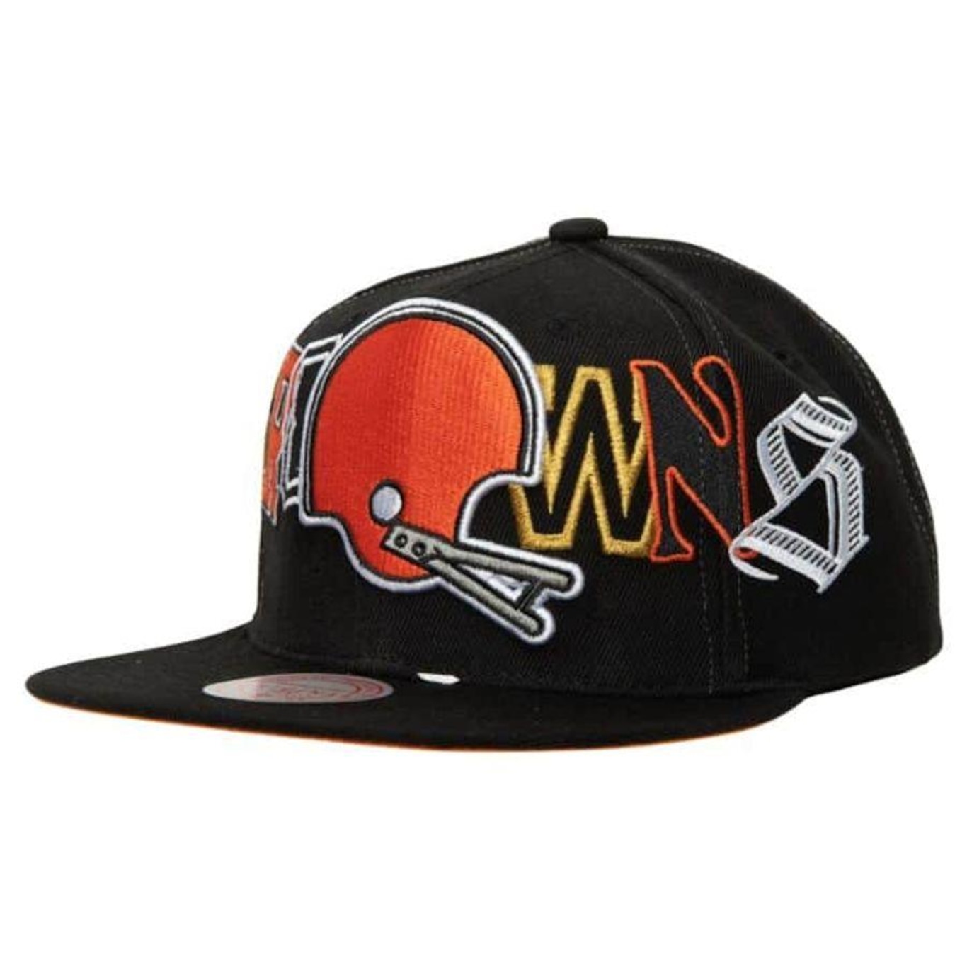 Boné Aba Reta Mitchell & Ness Hype Type Cleveland Browns - Snapback - Adulto - Foto 1