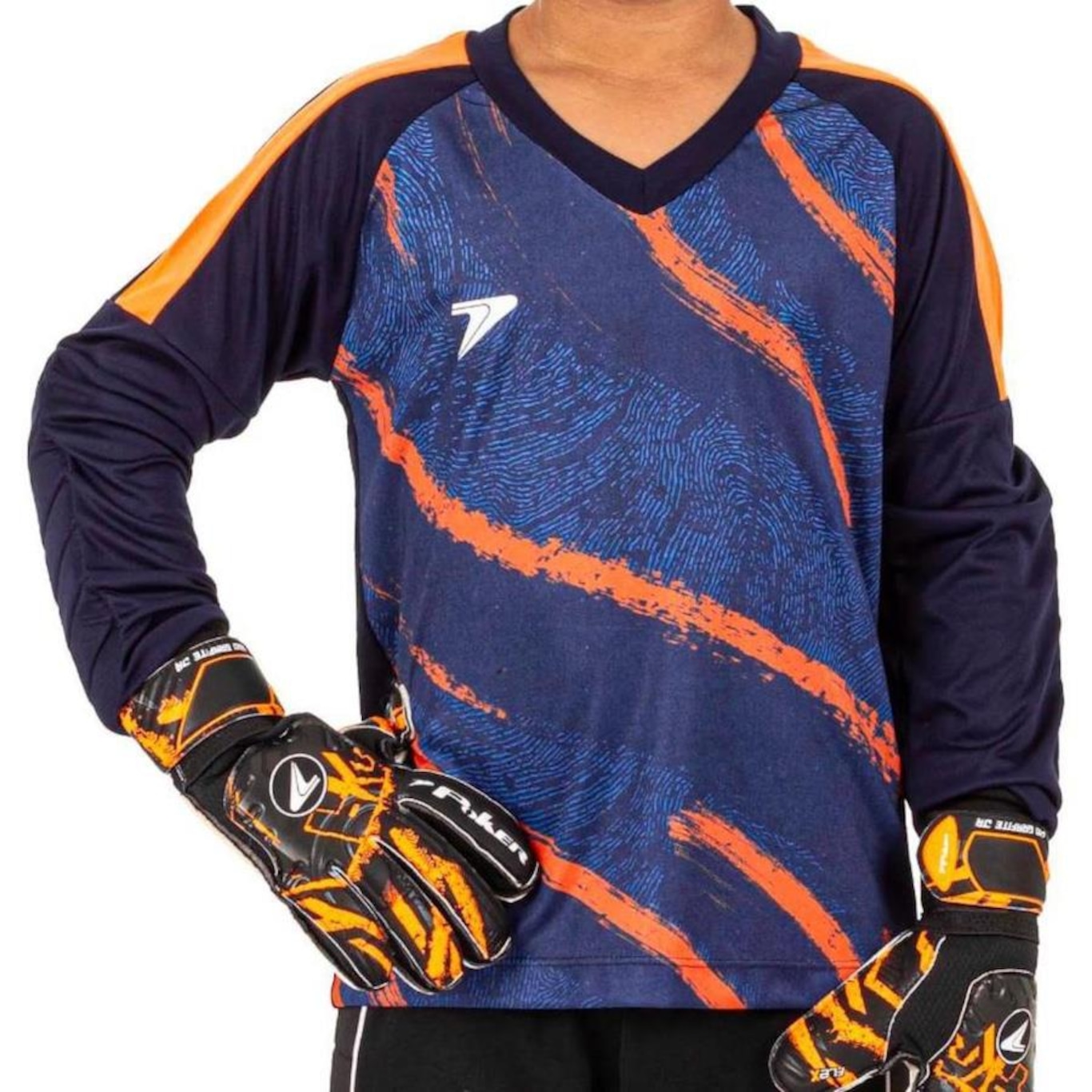 Camisa de Goleiro Poker Sublimada Orbit - Infantil - Foto 1