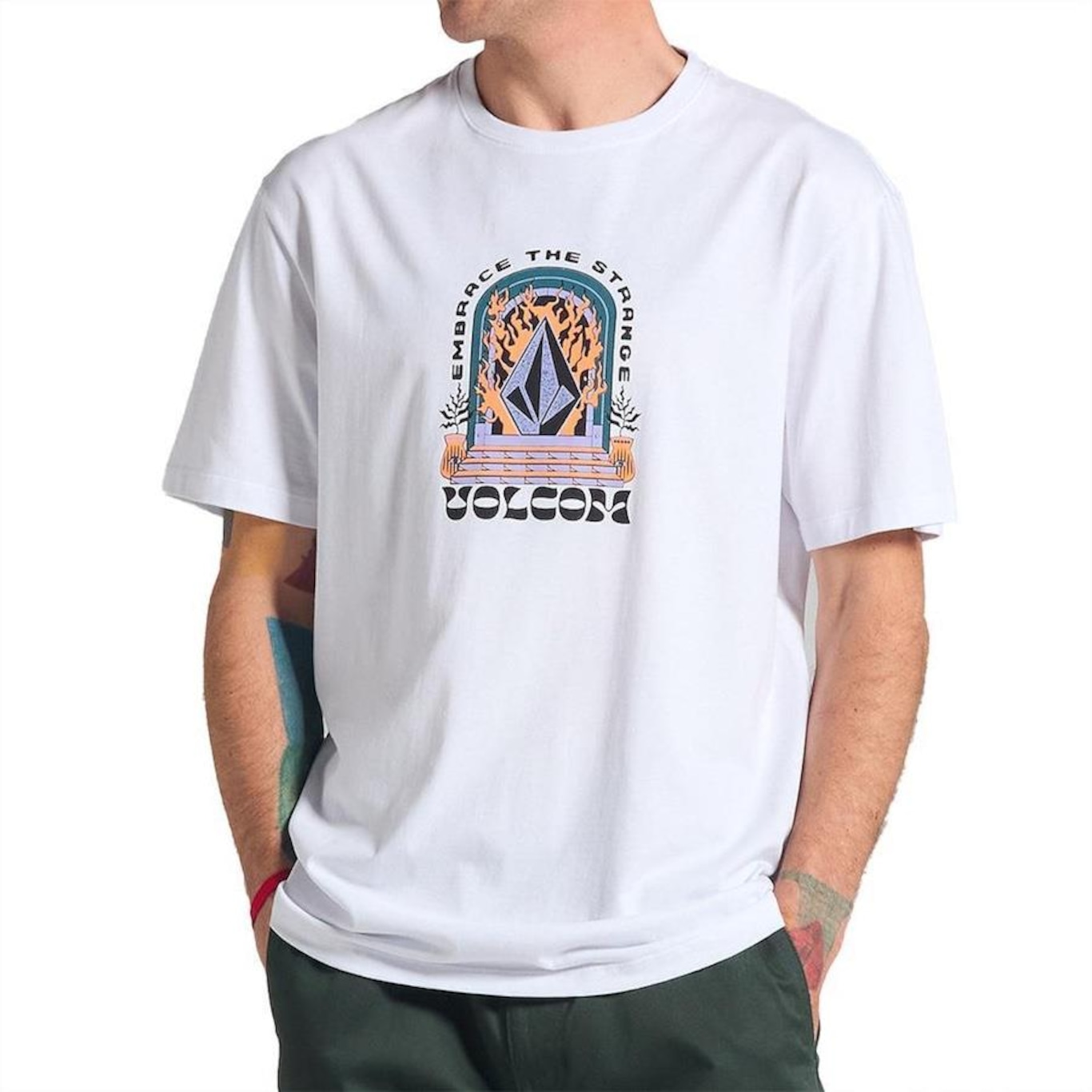 Camiseta Volcom Sacred Sm25 - Masculina - Foto 1