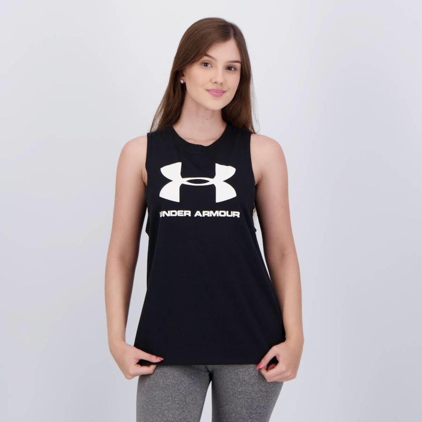 Camiseta Regata Under Armour Live Sport - Feminina - Foto 1