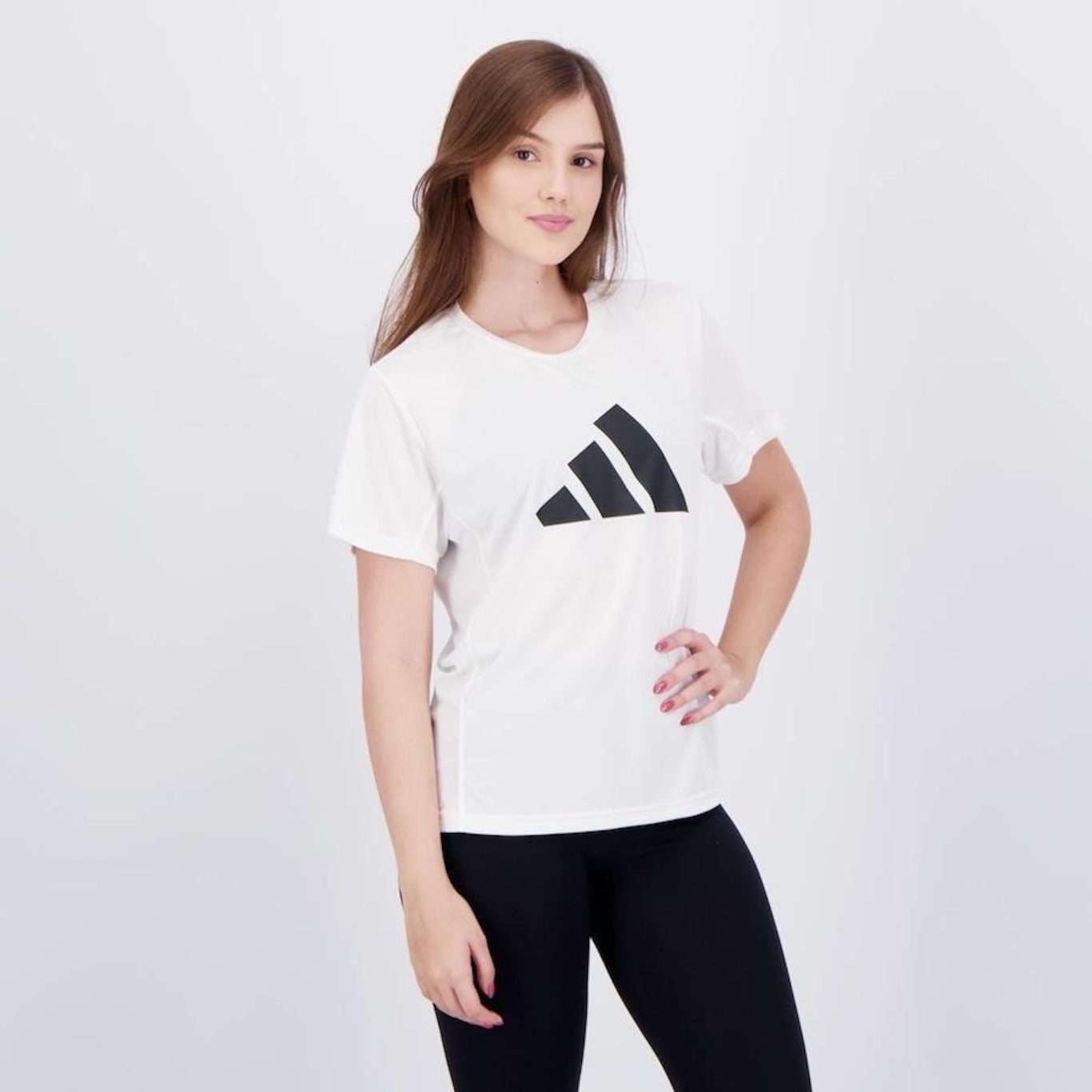 Camiseta adidas Run It Logo - Feminina - Foto 2