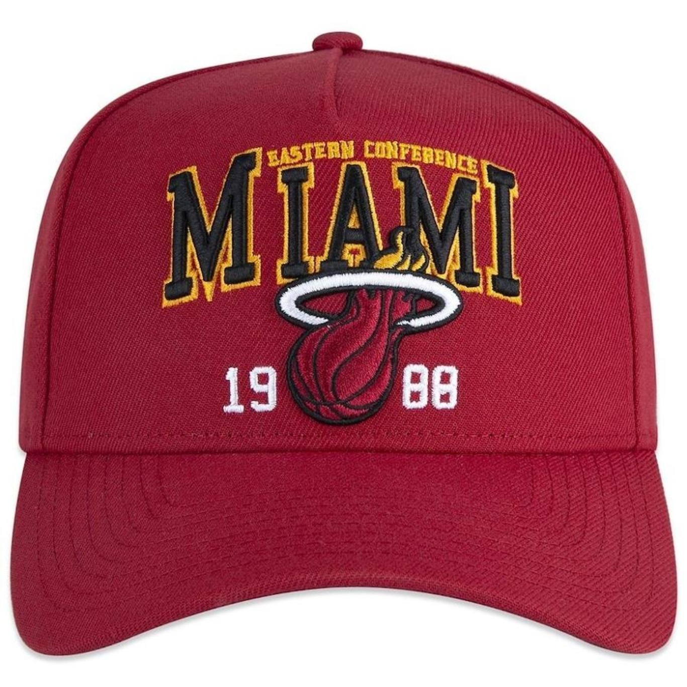 Boné Aba Curva New Era 940 A-Frame Miami Heat Sport - Snapback - Adulto - Foto 3