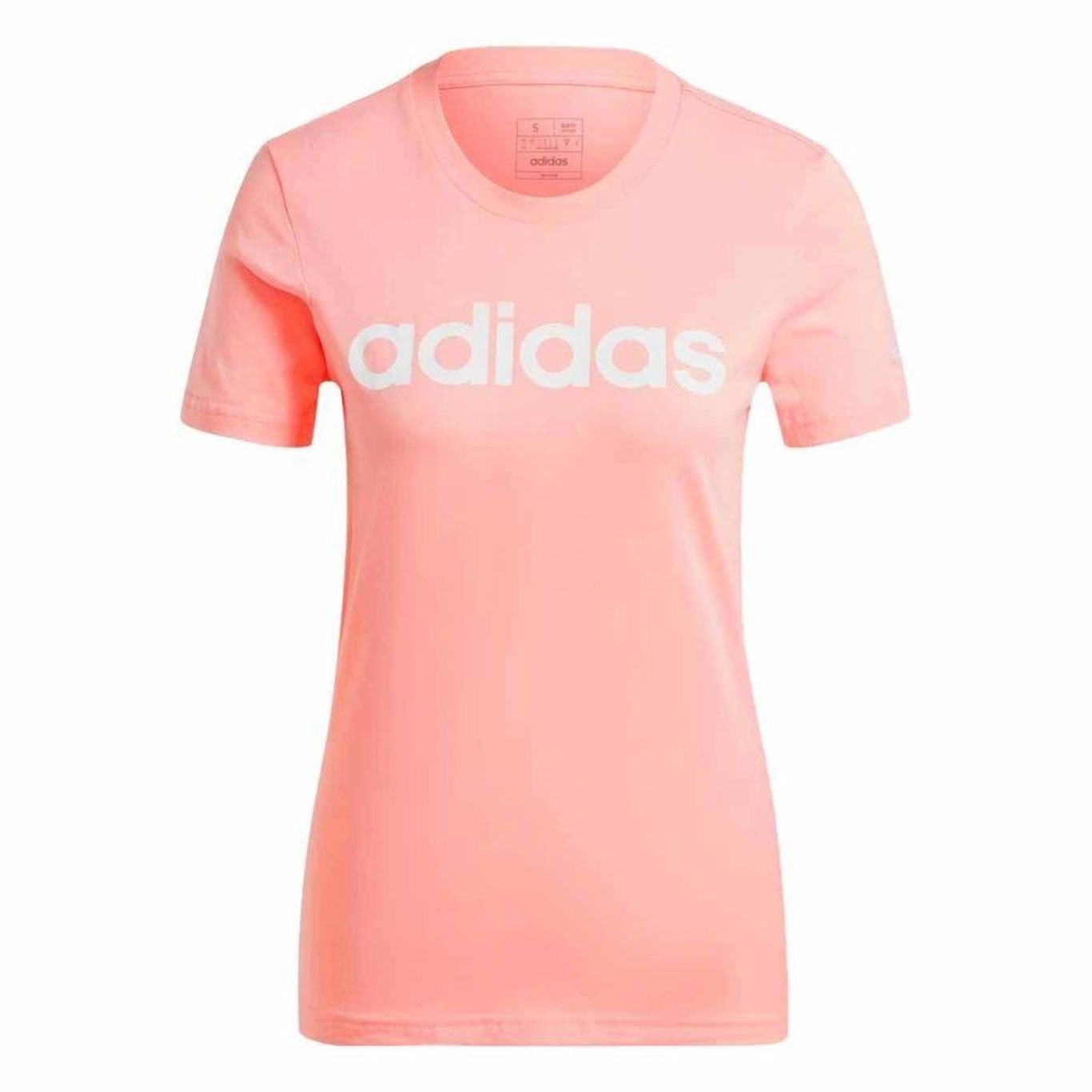 Camiseta adidas Logo Linear - Feminina - Foto 1