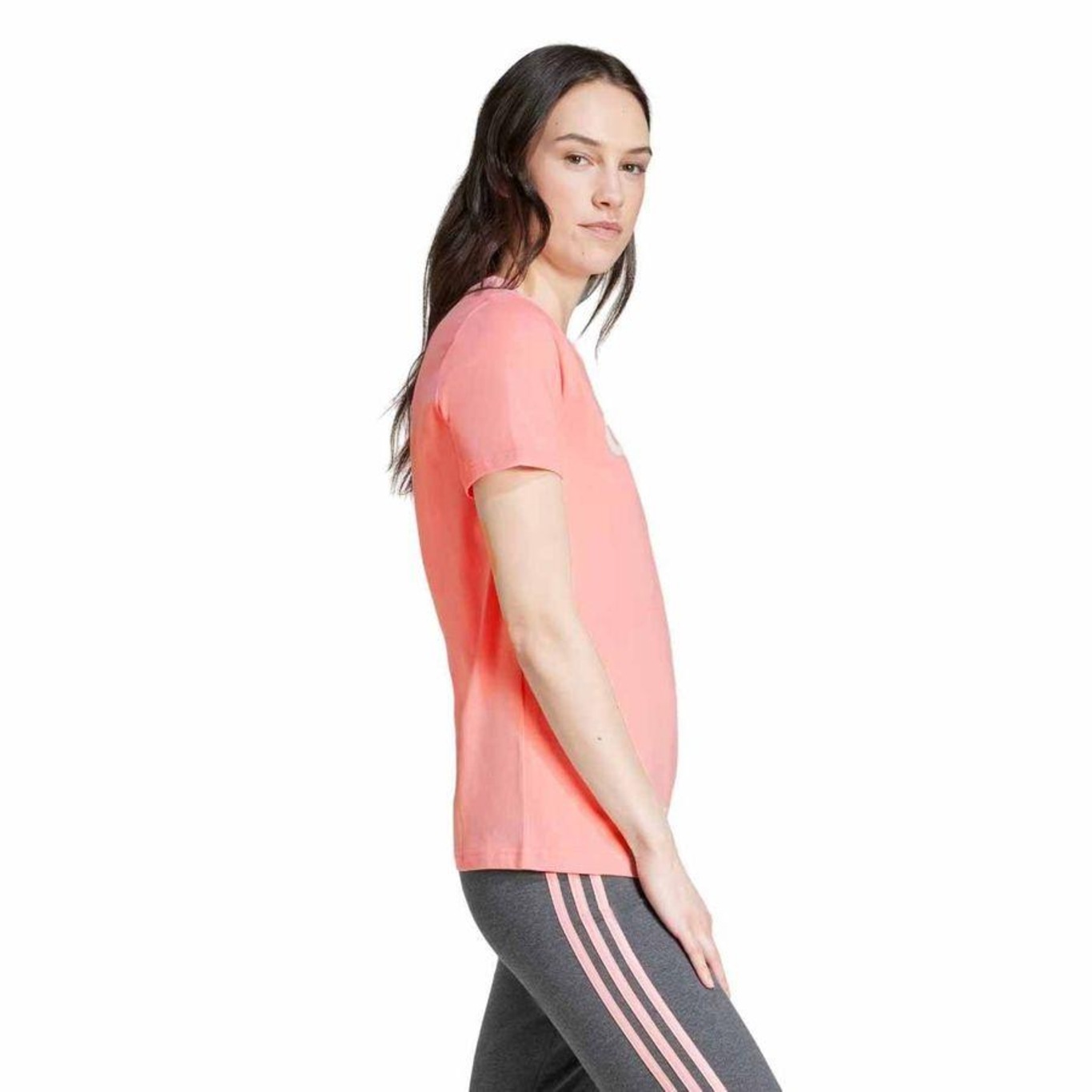 Camiseta adidas Logo Linear - Feminina - Foto 3