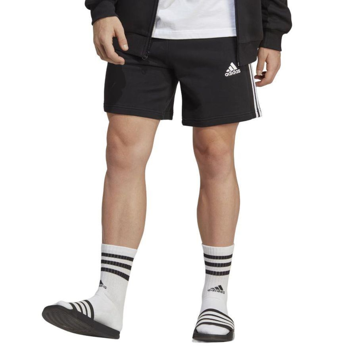 Short adidas Essentials 3-Stripes - Masculino - Foto 2