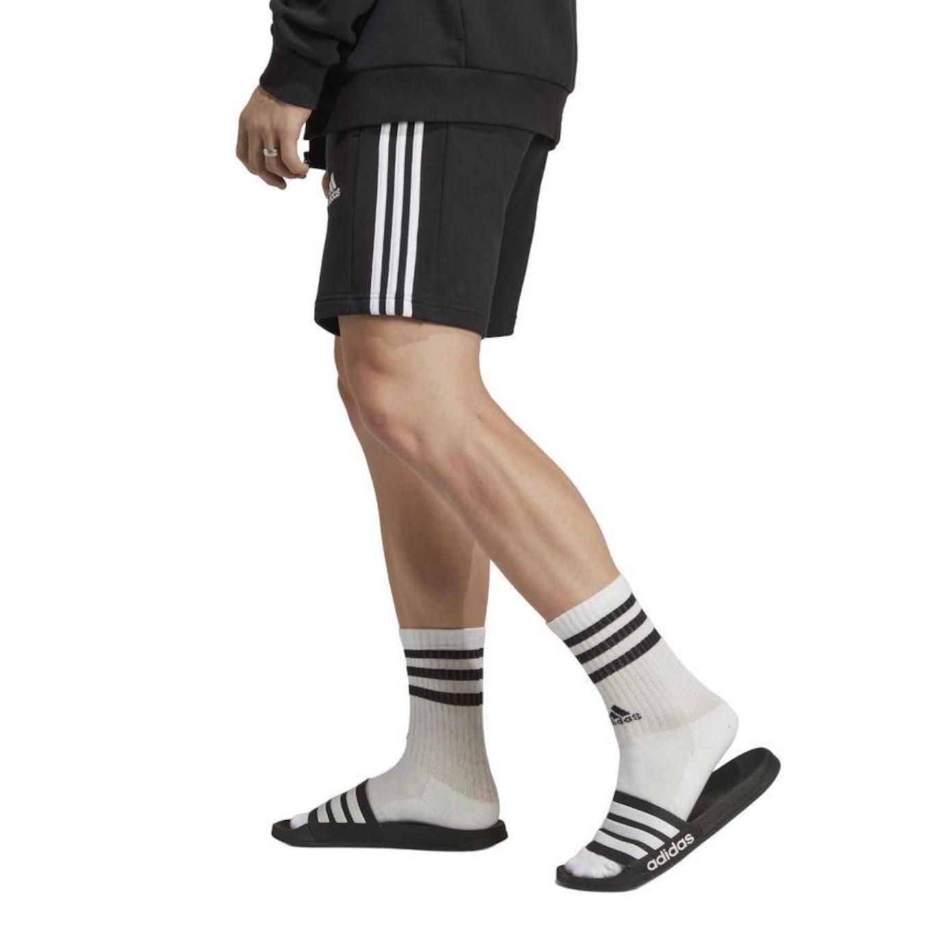 Short adidas Essentials 3-Stripes - Masculino - Foto 4