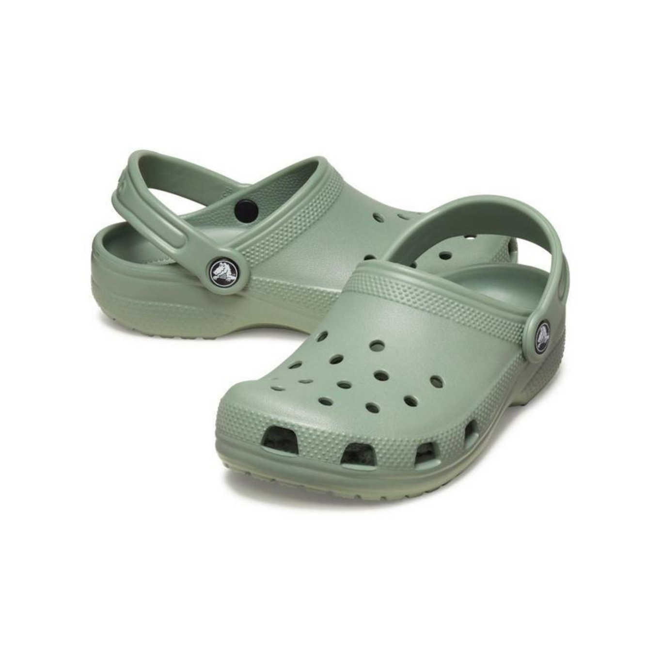 Sandália Crocs Classic Clog Kids Moss - Foto 4