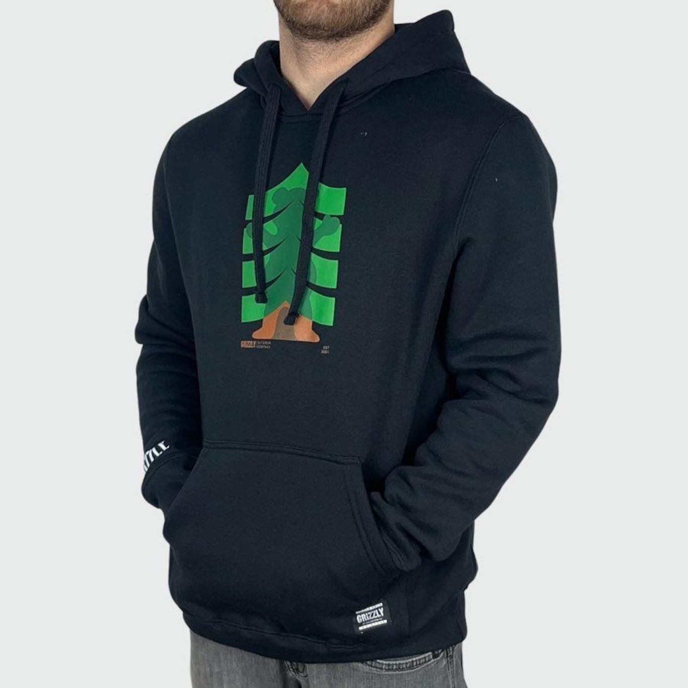 Blusão Grizzly Stronger Branches Hoodie - Masculino - Foto 3