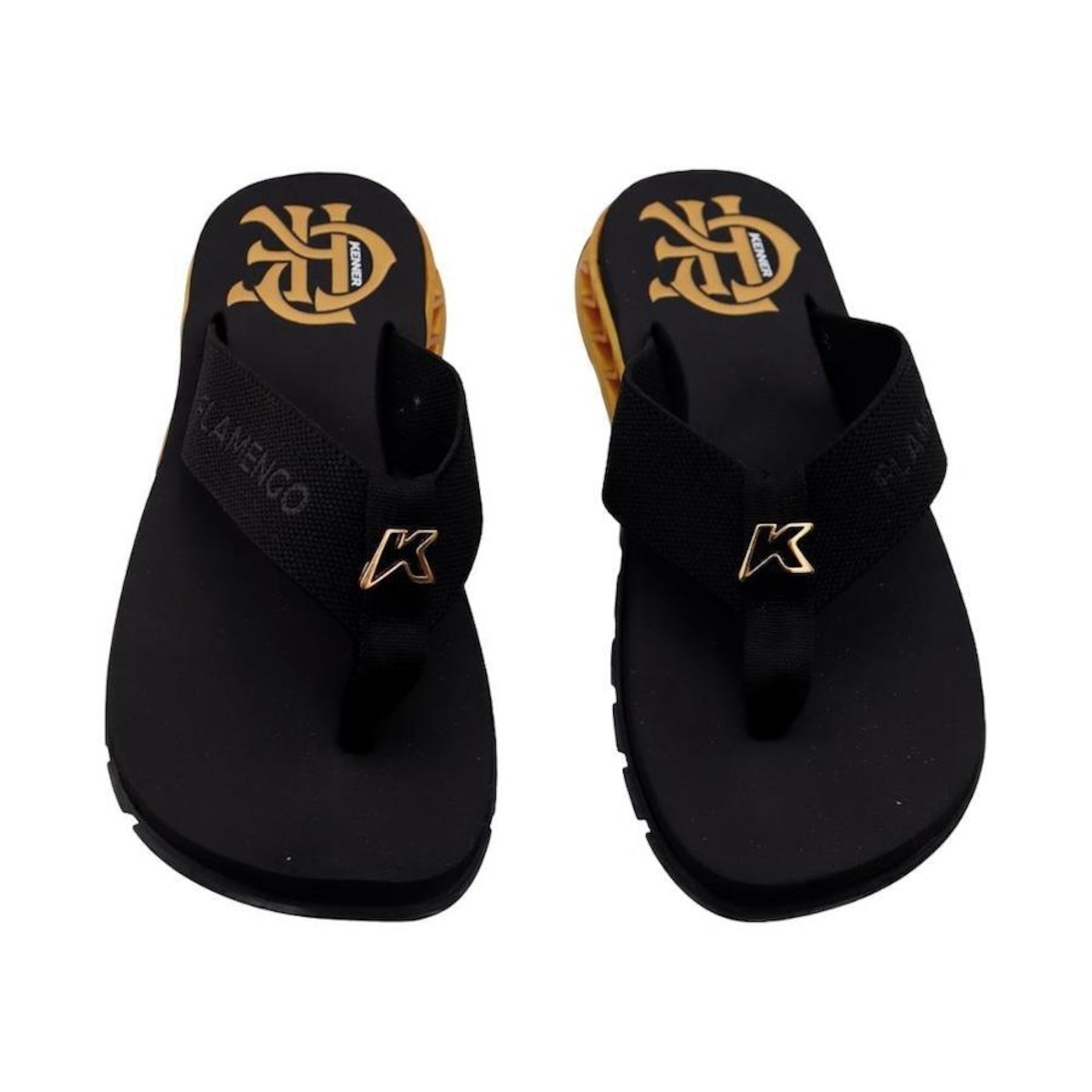 Chinelo Kenner Rakka Gold Flamengo - - Masculino - Foto 3