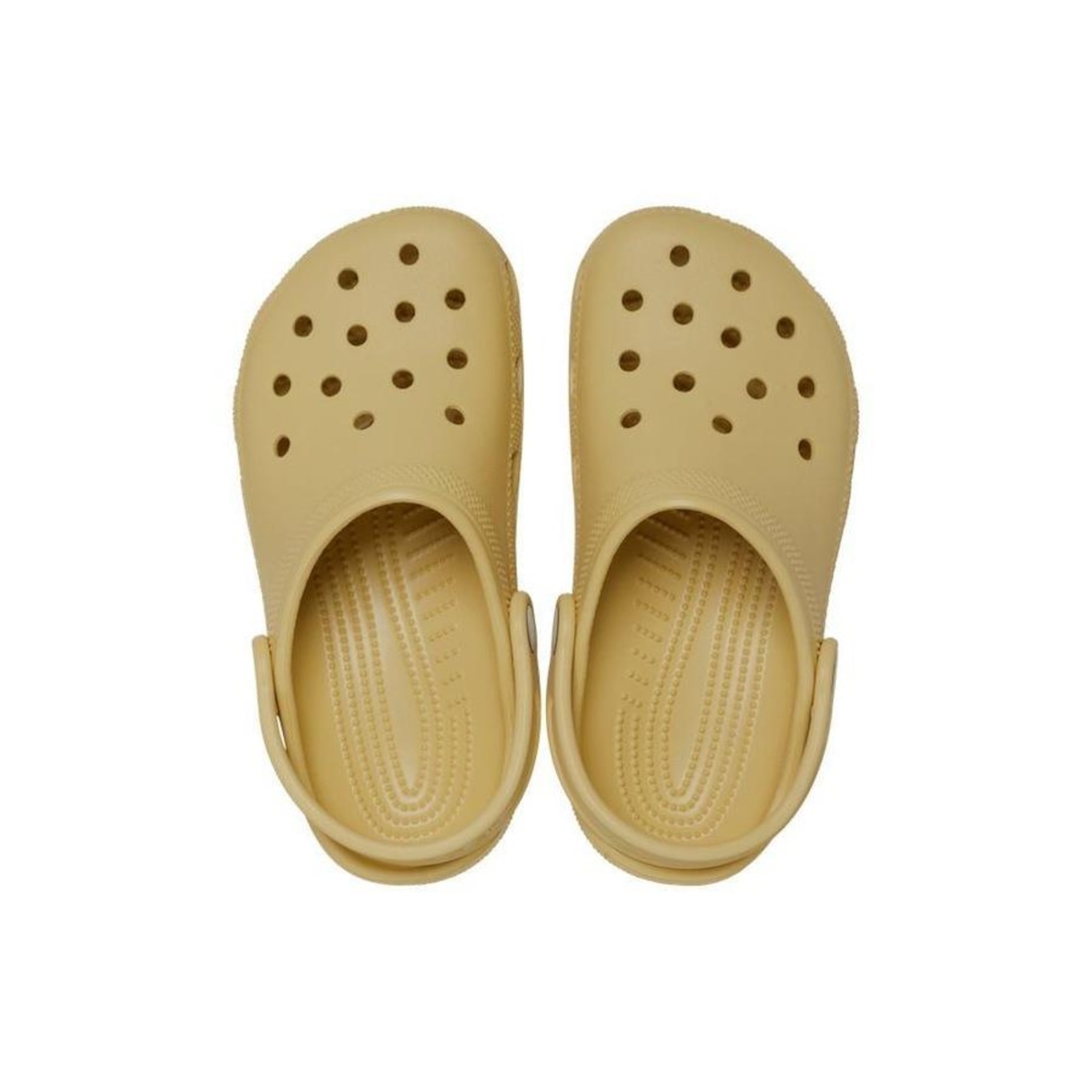 Sandália Crocs Classic Clog Kids Wheat - Infantil - Foto 4